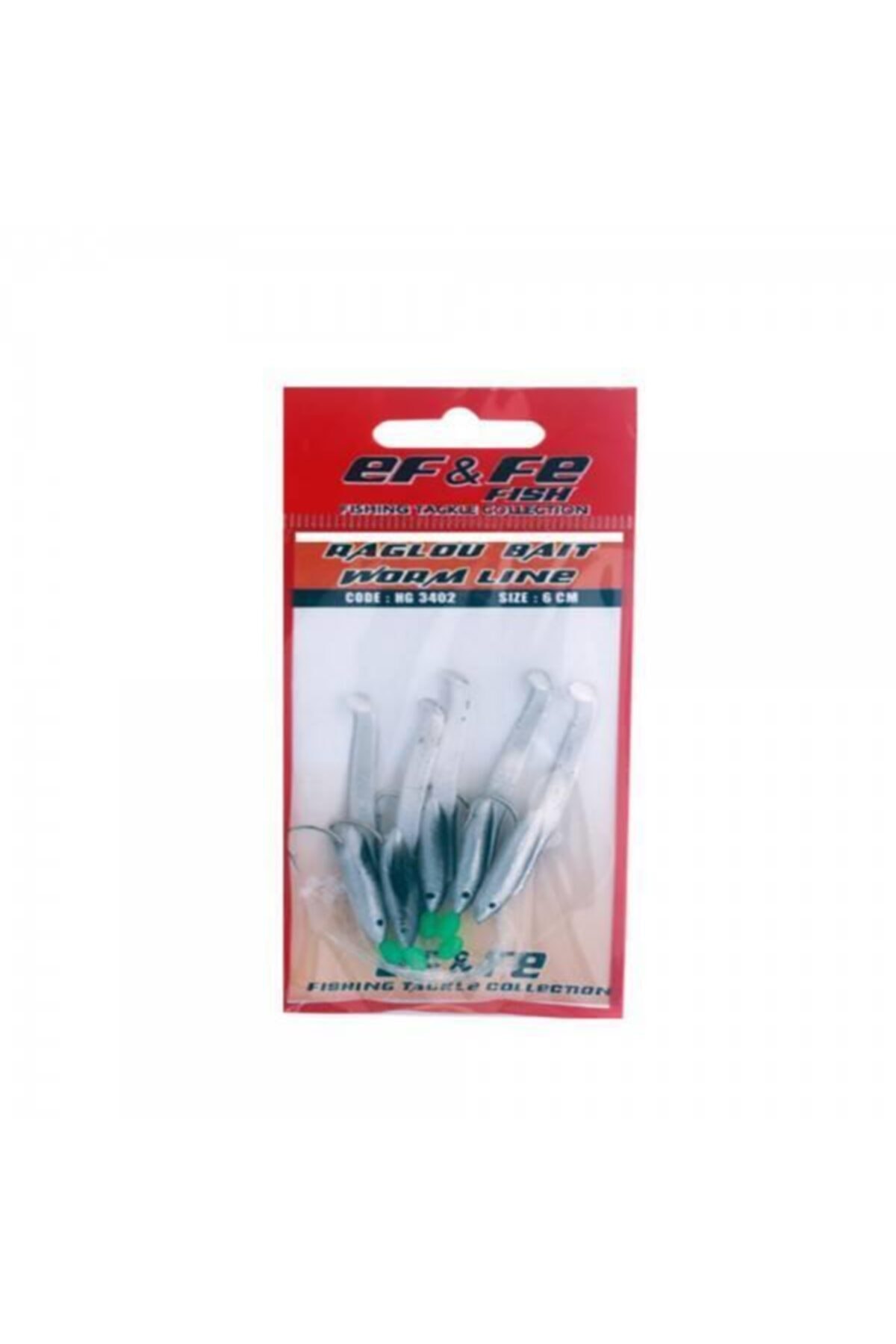 EFFE Raglu Bait Worm 6cm Kurt Çapari Gümüş Hg3402