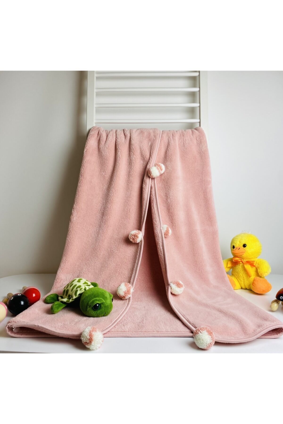 Softline Pofidik Welsoft Ponponlu Pudra Bebek Battaniyesi