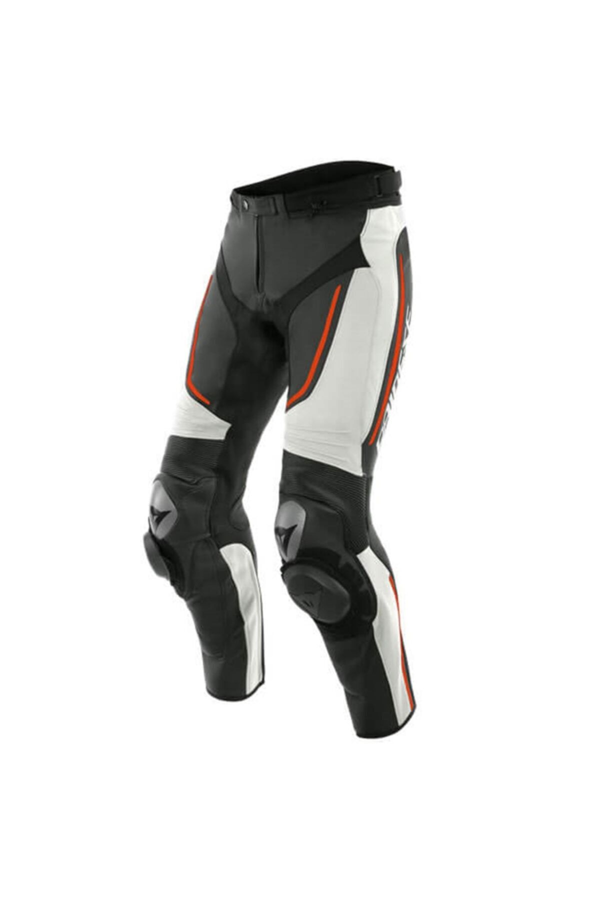 Dainese Alpha Deri Pantolon White Black Fluo Red-46