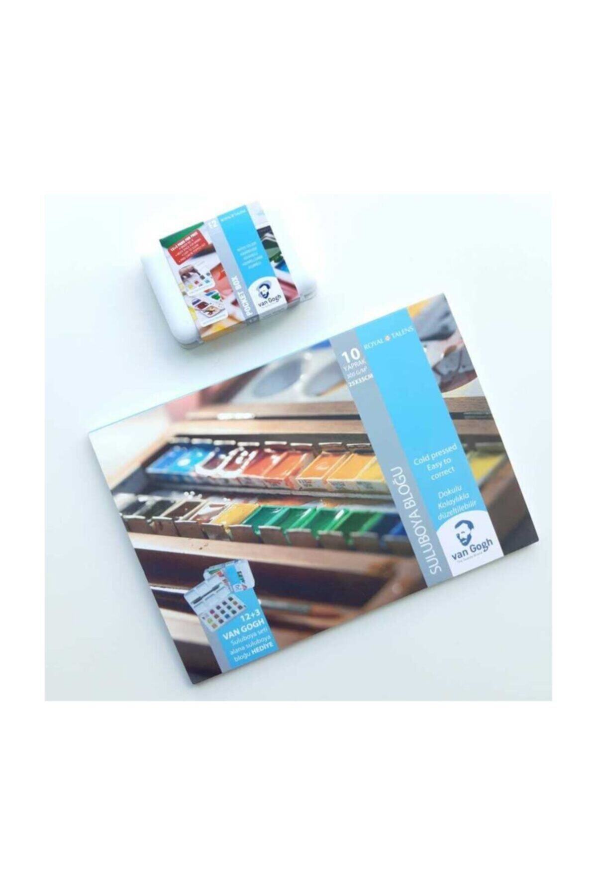 HAKİKATANKARA Talens Van Gogh Sulu Boya Seti 12+3 Fırça Ve Defter T30075
