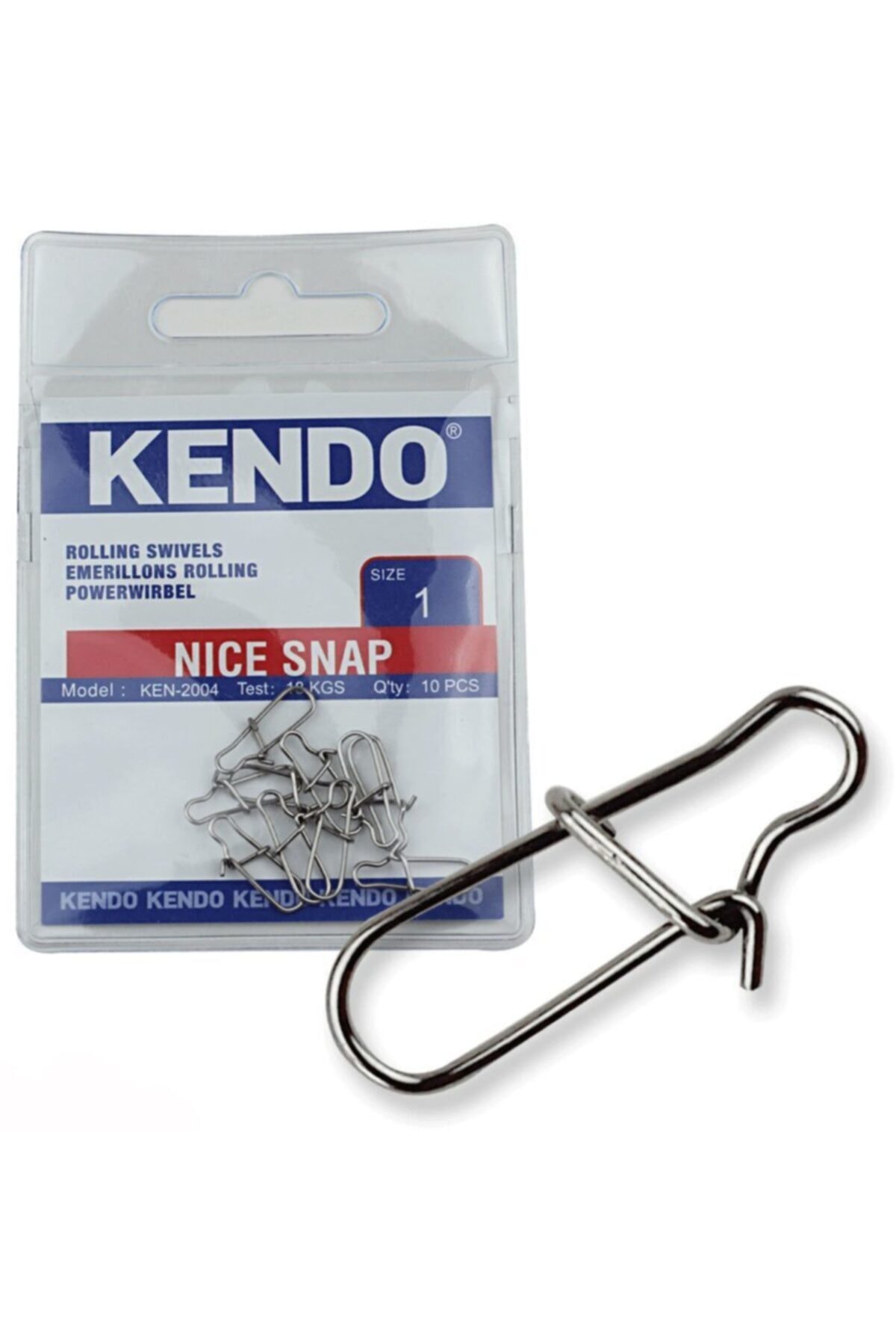 Kendo Nice Snap Klips 10 Adet Suni Yem Rapala Klipsi