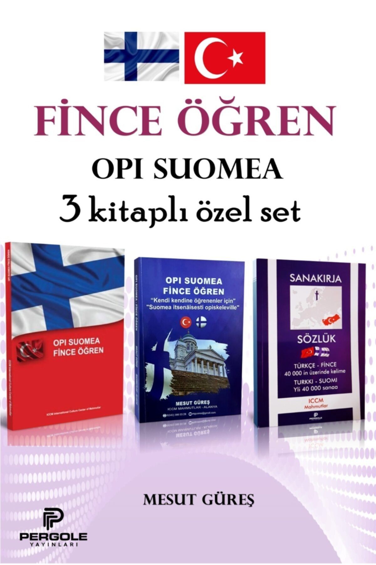 Pergole Yayınları Fince Öğrenme Seti 3 Kitap