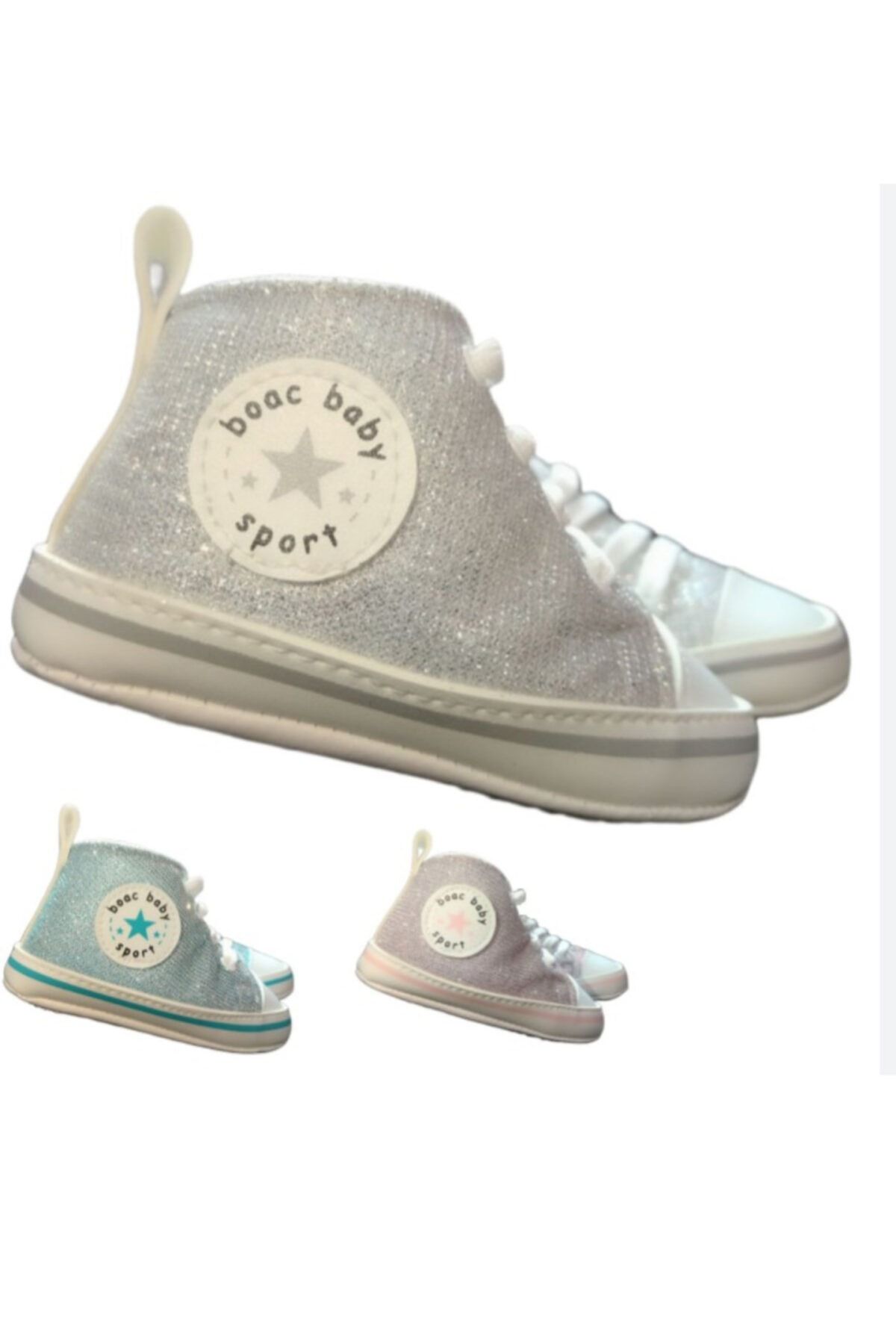 HEDİYE AKSESUARCIM Kaydırmaz Deri Tabanlı Bebek Patiği Converse Model 0-12 Ay,yenidoğan,ilk Adım,kreş Kod475