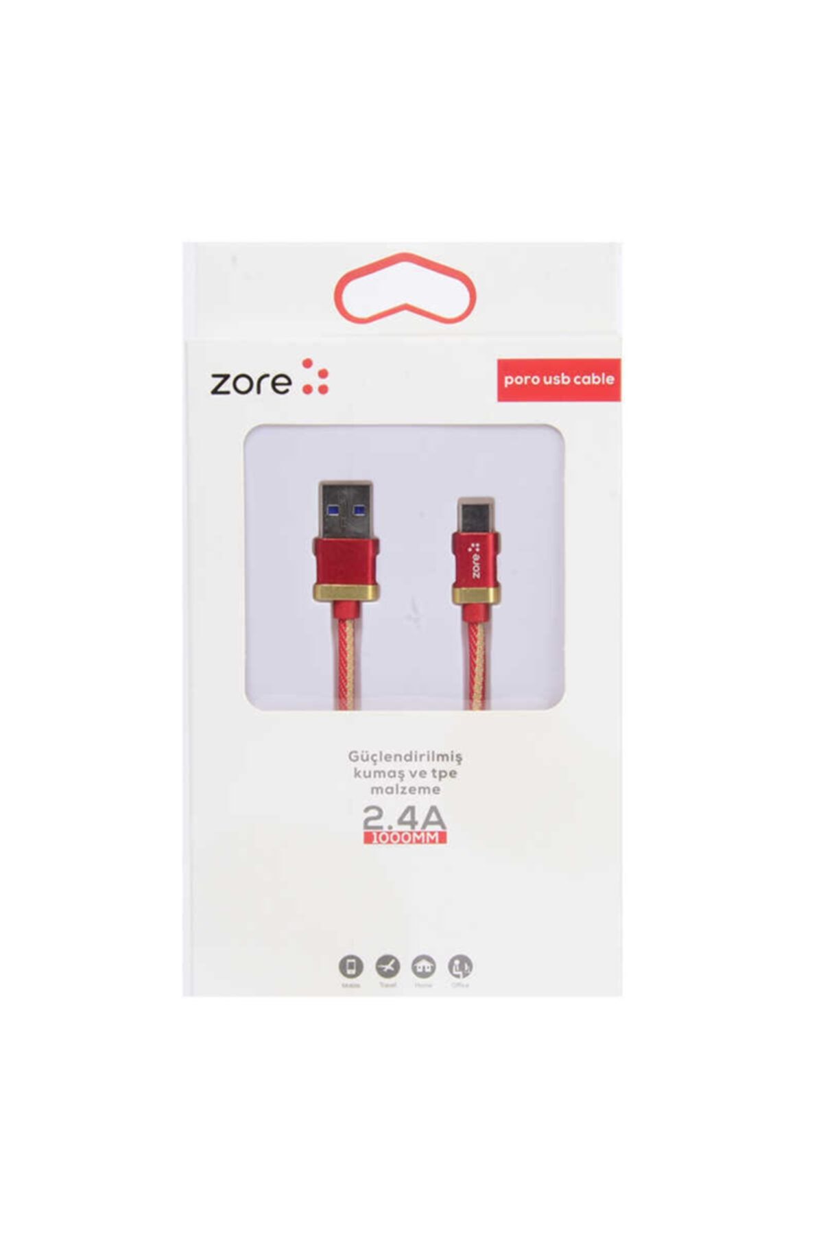 zore Poro Type-c Usb Kablo 1m