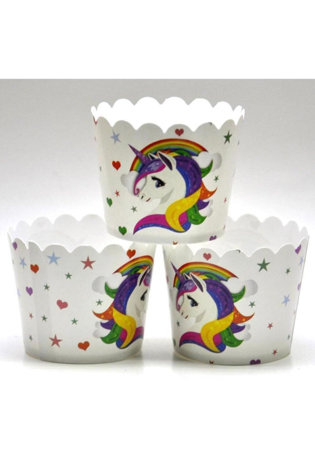 UNICORN Cupcake (muffin) Kabı 25 Adet
