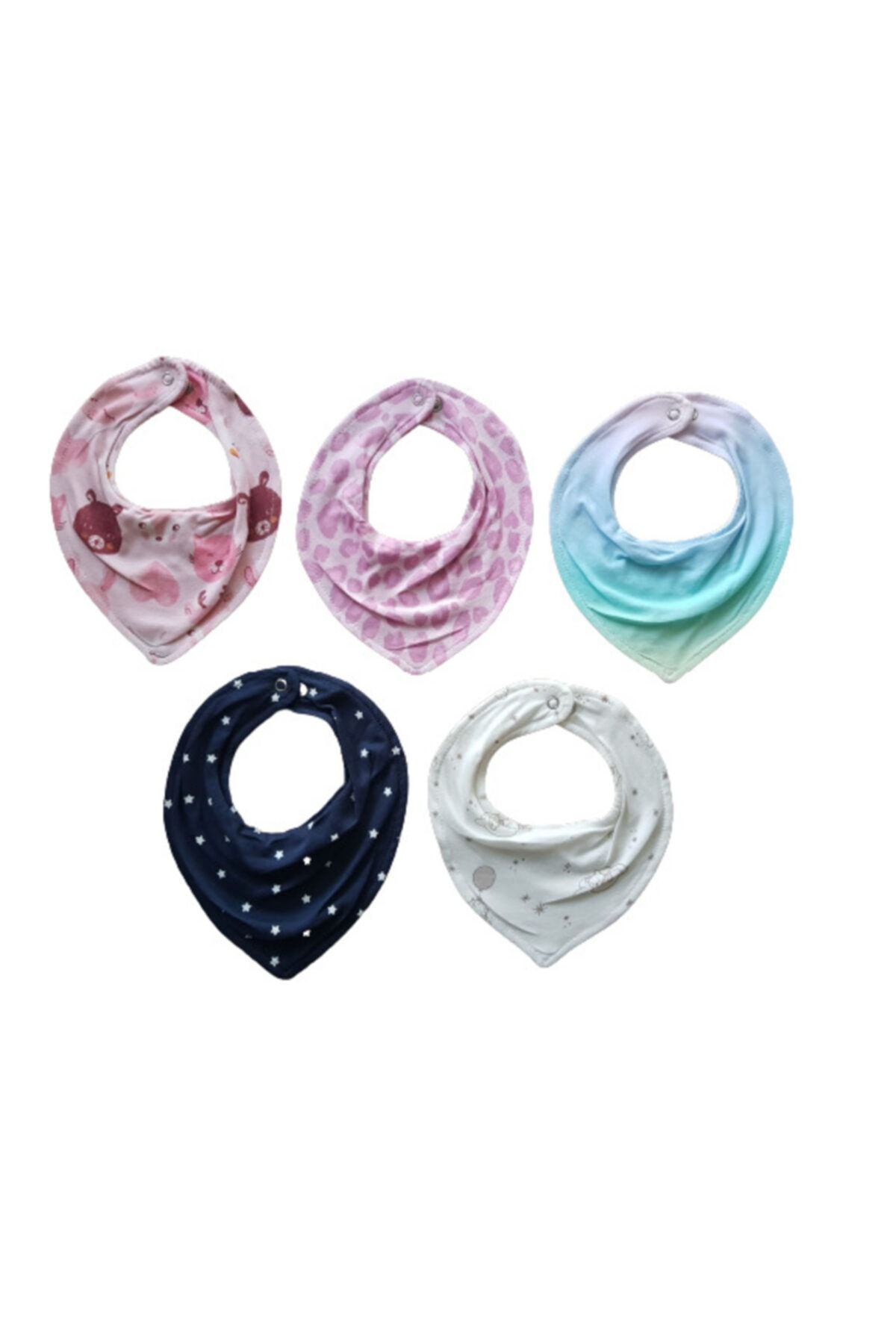 TRENDTimeCotton Kız Mama Önlüğü Seti 5'li Kız