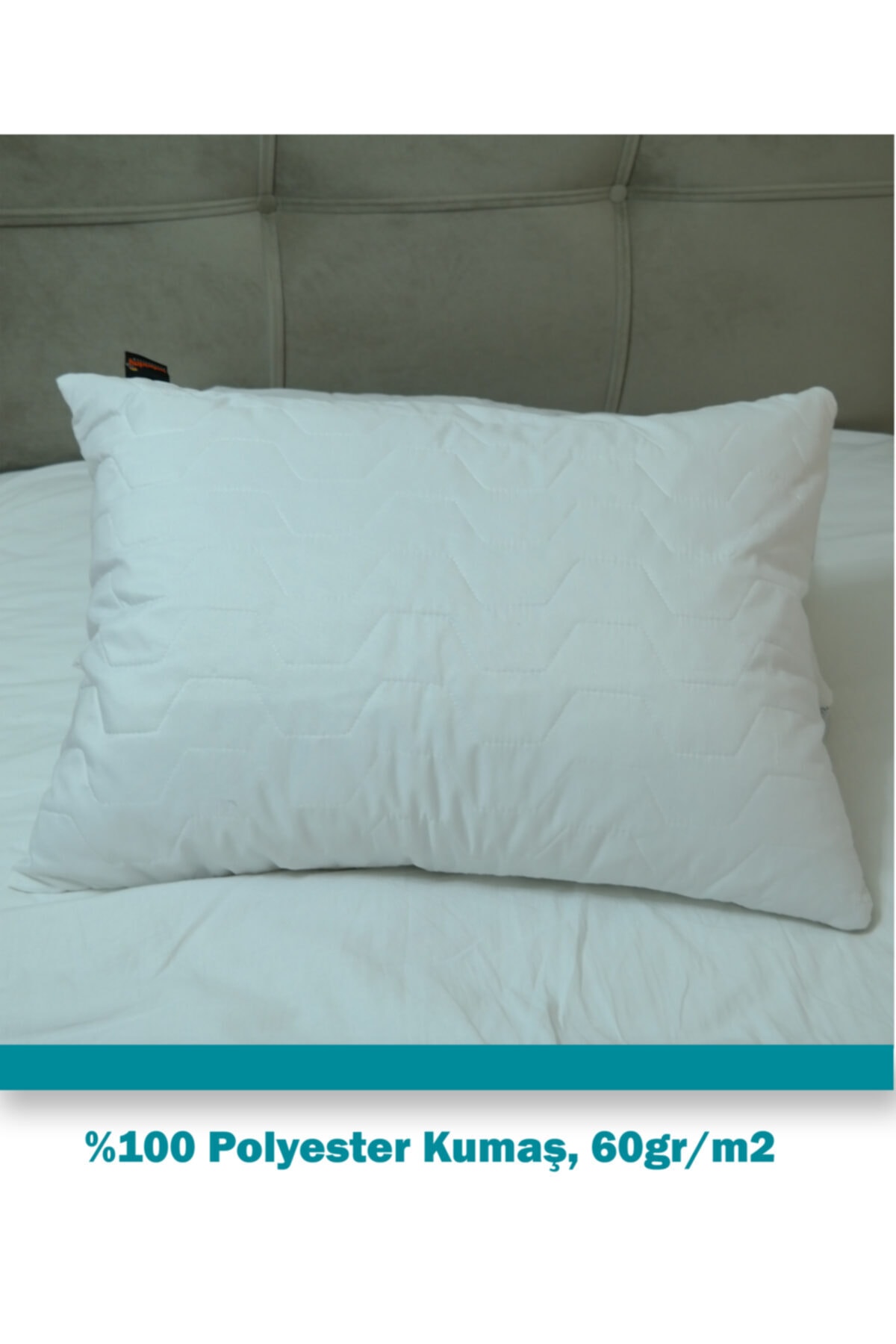 babadağ kolleksiyon Yastık Alezi 1 Adet Kapitoneli Polyester Promosyon Ürünü 80gr/m2 50x70cm