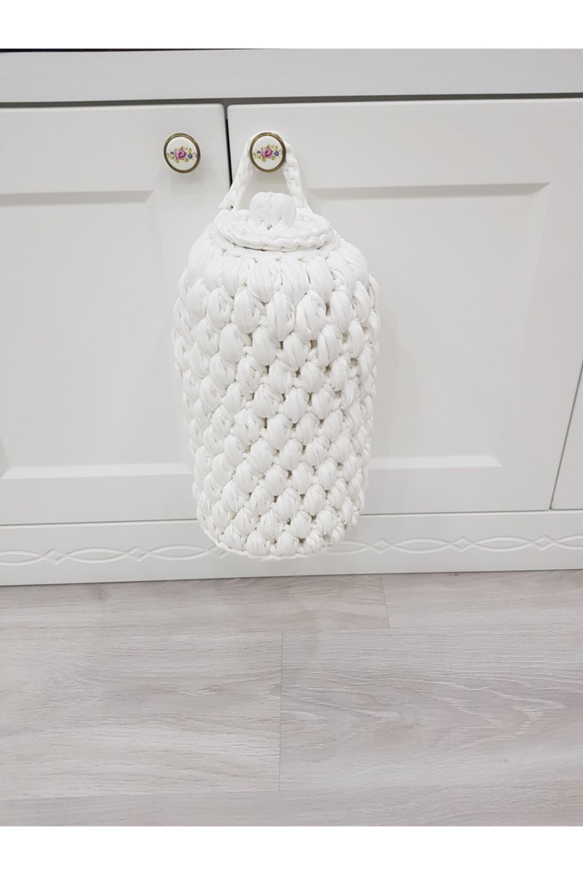ÖRGÜM Poşetlik Beyaz Renk Kapaklı Poşetlik 30x16 Cm