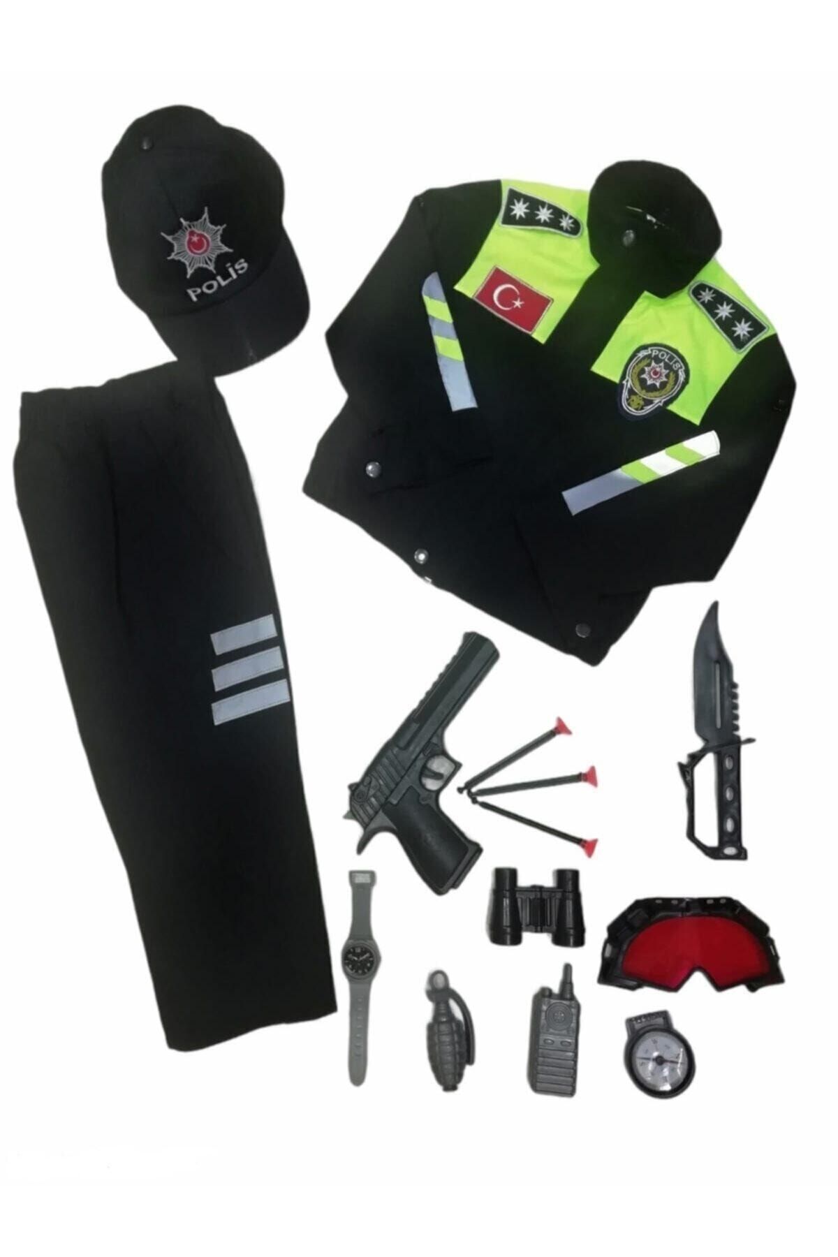 Muray Çocuk Trafik Polis Kıyafeti Komple Set