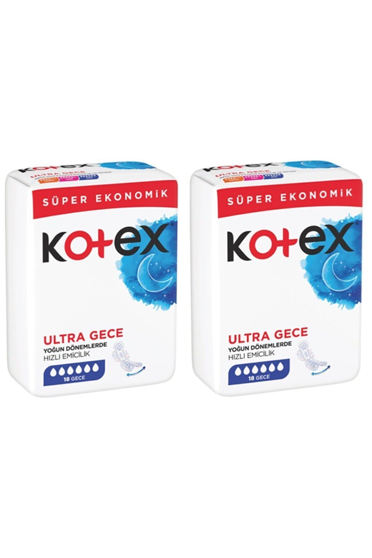 Kotex Ultra Hijyenik Ped Gece 18li 2adet