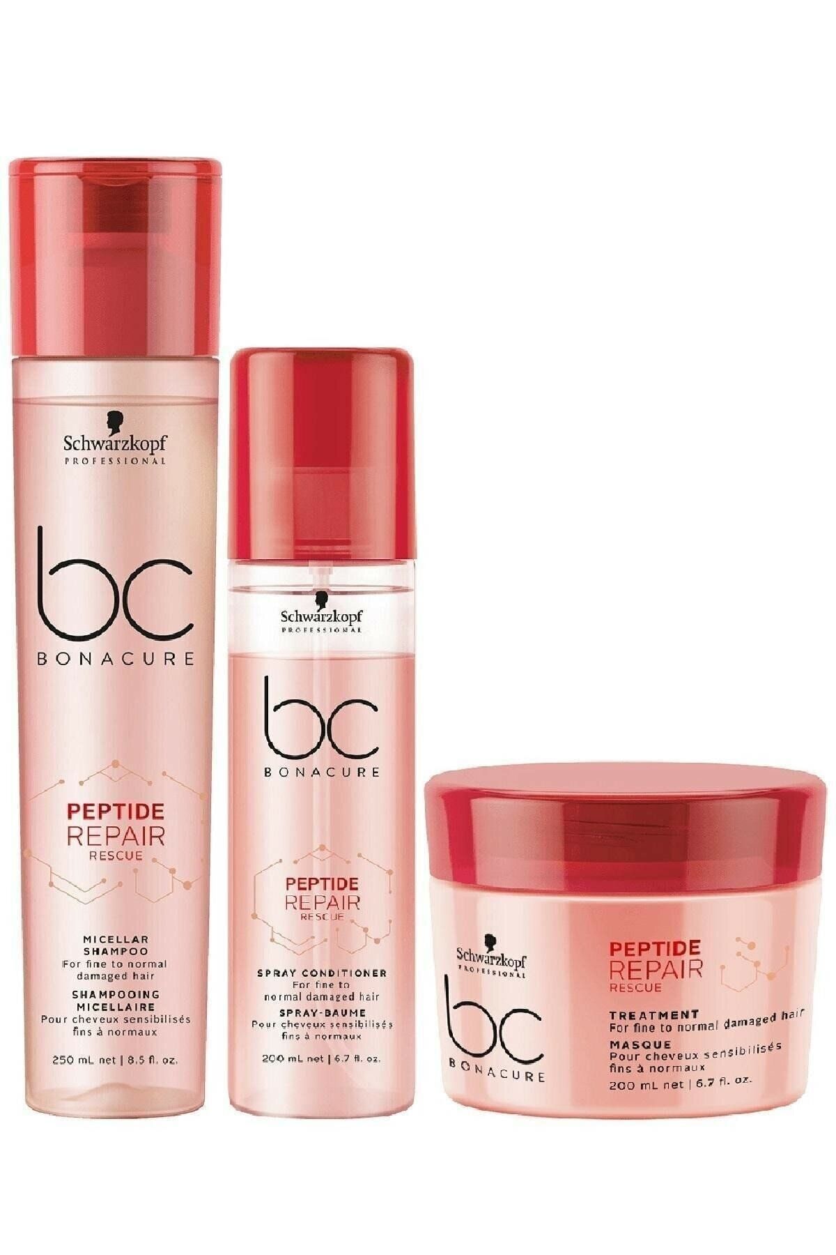 BC Bonacure Dk Hair Clinic - Peptide Acil Kurtarma Micellar 3`lü Set