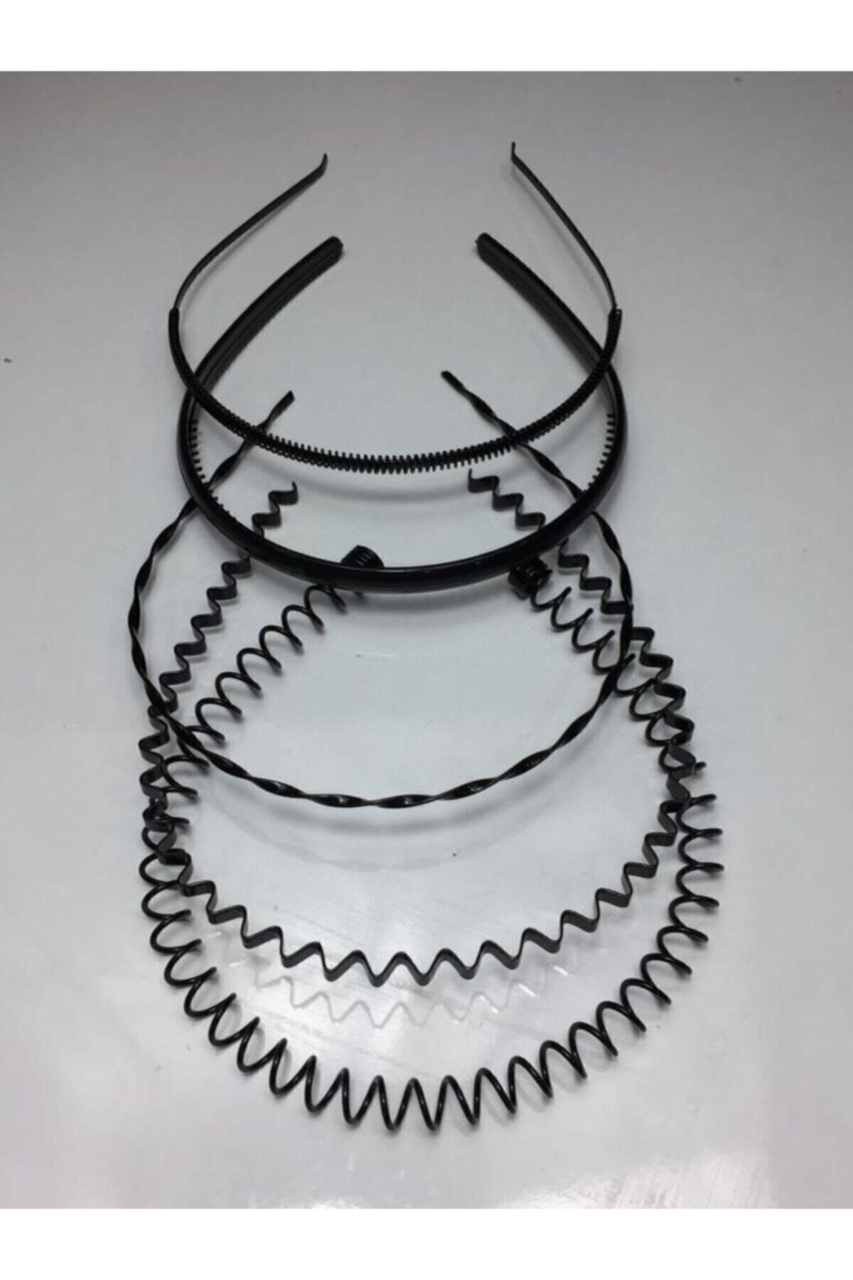 Durubags Siyah Metal Taç Erkek Kadın Sporcu Saç Tacı 5 Parçalı Set-1