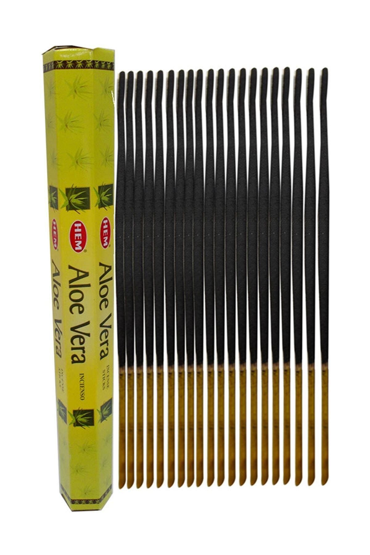Hem Tütsü Aloe Vera Kokulu 20 Çubuk Tütsü - Aloe Vera