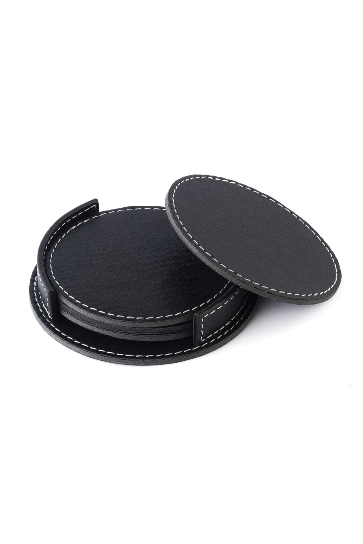 SEDEF SİLVER Deri Bardak Altlığı