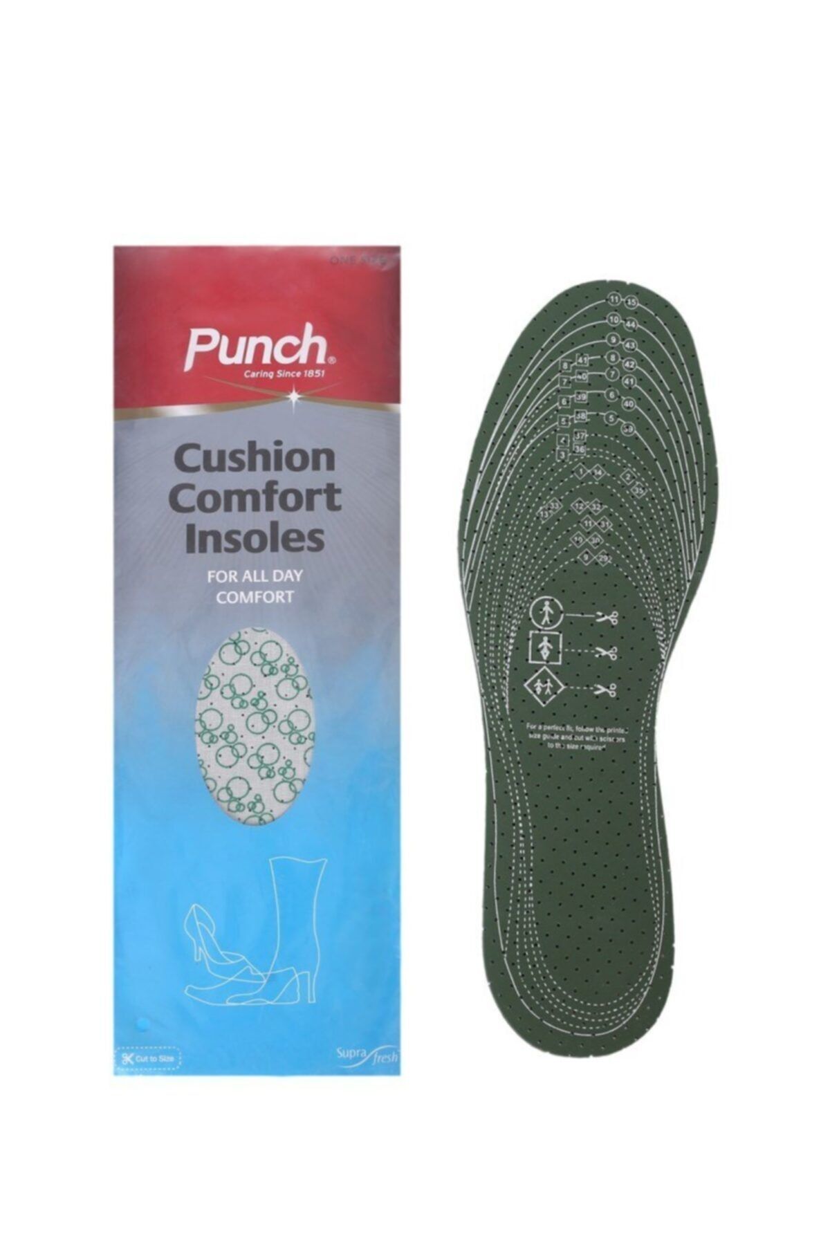 Punch Cushion Comfort Tek Ebat Konforlu Ayakkabı Iç Tabanı