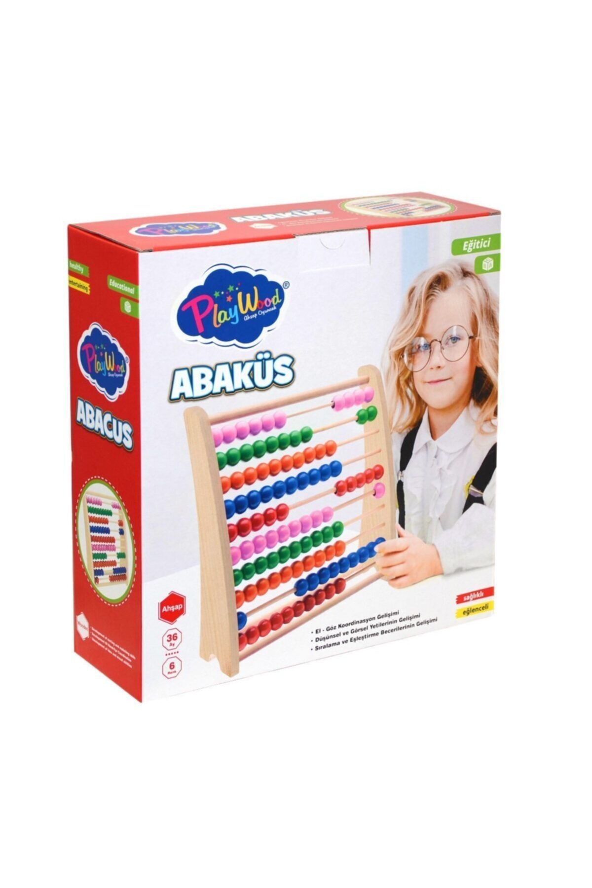 ONYIL OYUNCAK 379-ony Playwood, Ahşap Abaküs-büyük Boy