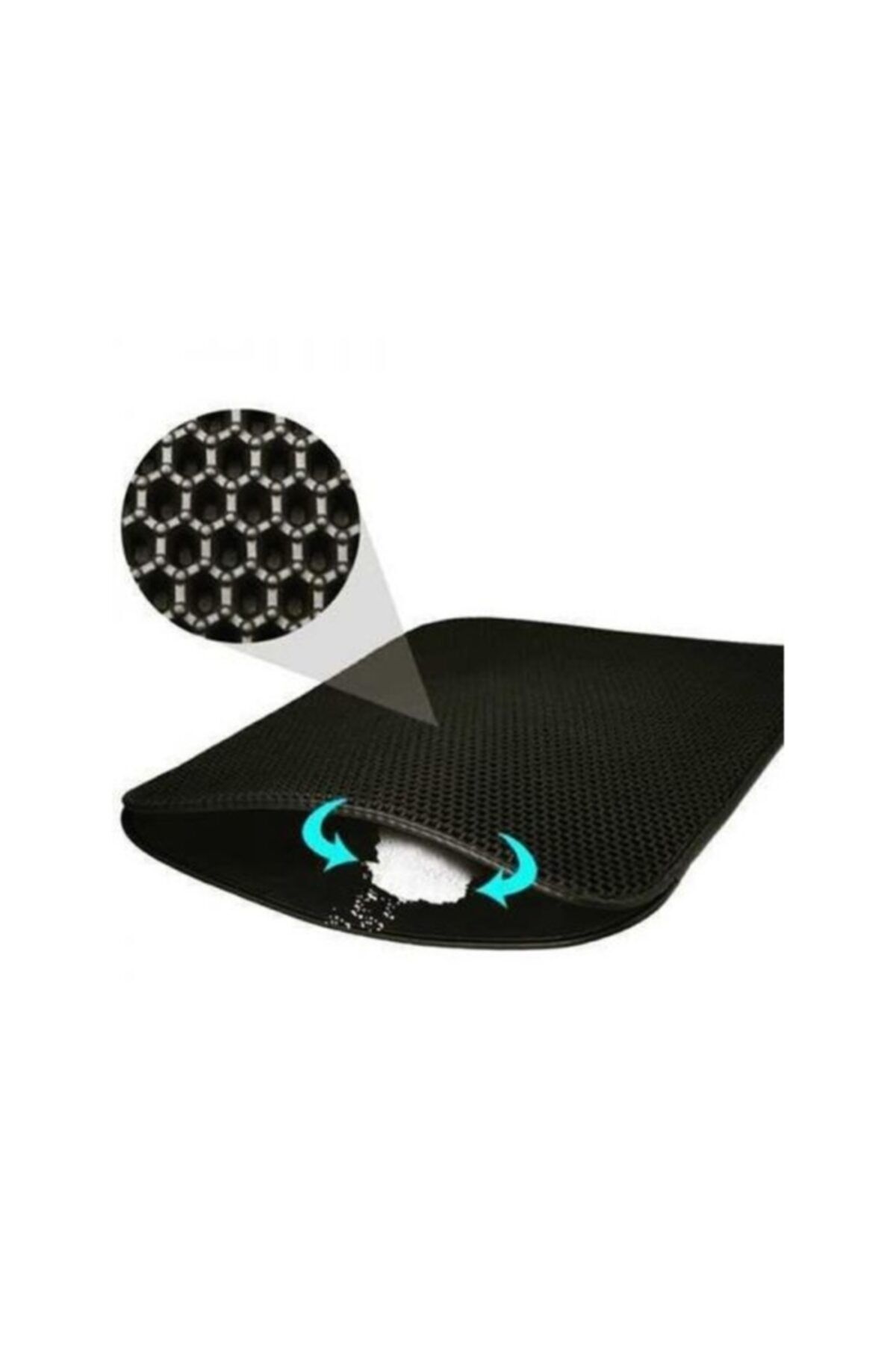 Petzz Elekli Kedi Kumu Paspası 60x45 Cm Siyah