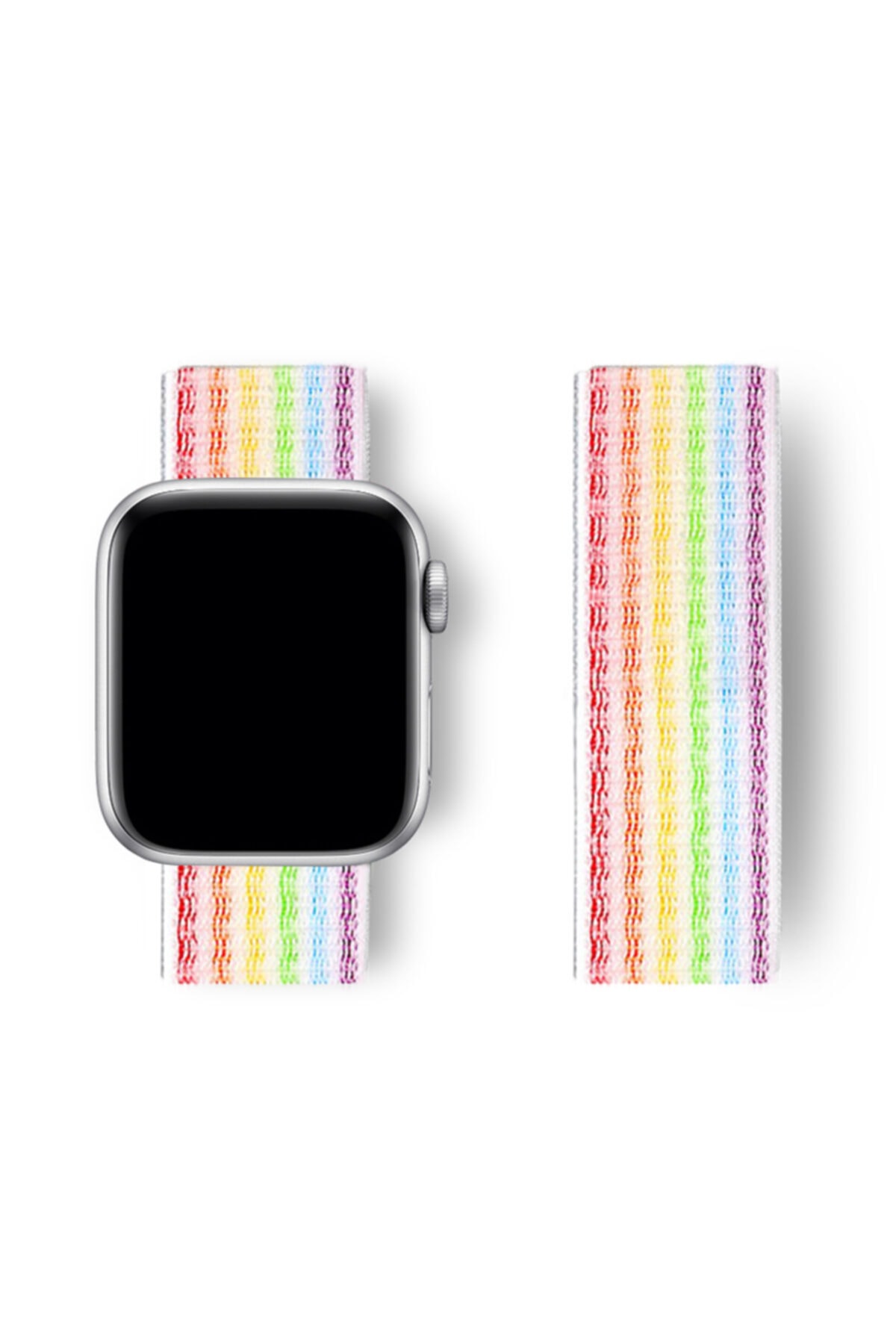 Tagomoon Apple Watch Serisi 38mm-40mm-41mm Uyumlu Spor Kumaş Kordon