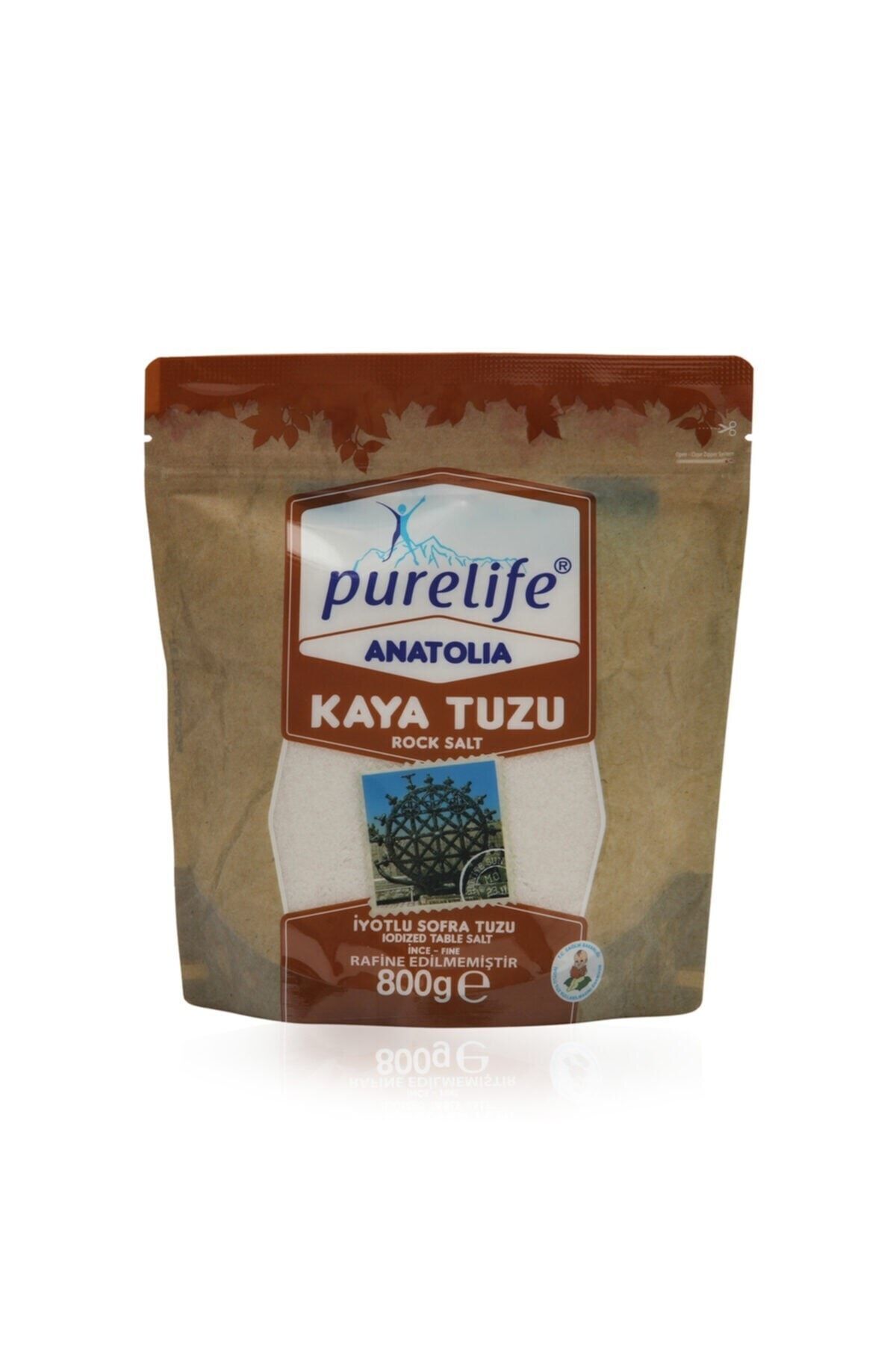PureLife Anatolia Iyotlu Ince Kristal Kaya Tuzu 800gr