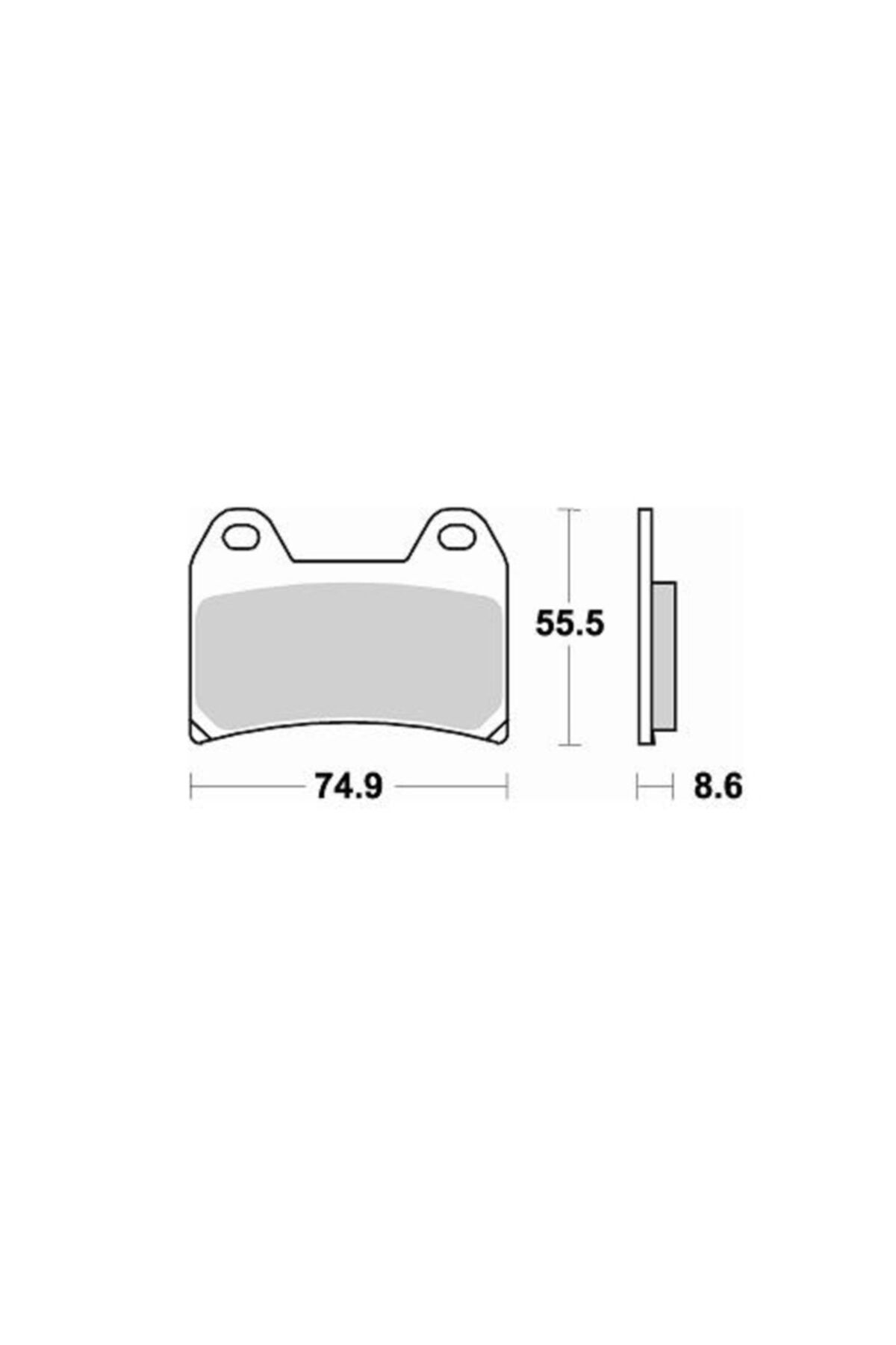 Moto Adv Garage Ducati 620 Monster 02-05 Ön Fren Balatası Sinterli Braking