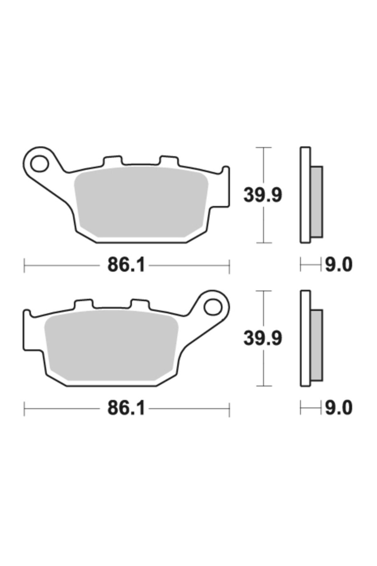 Moto Adv Garage Honda Cb 500 F Arka Fren Balatası Sinterli Braking
