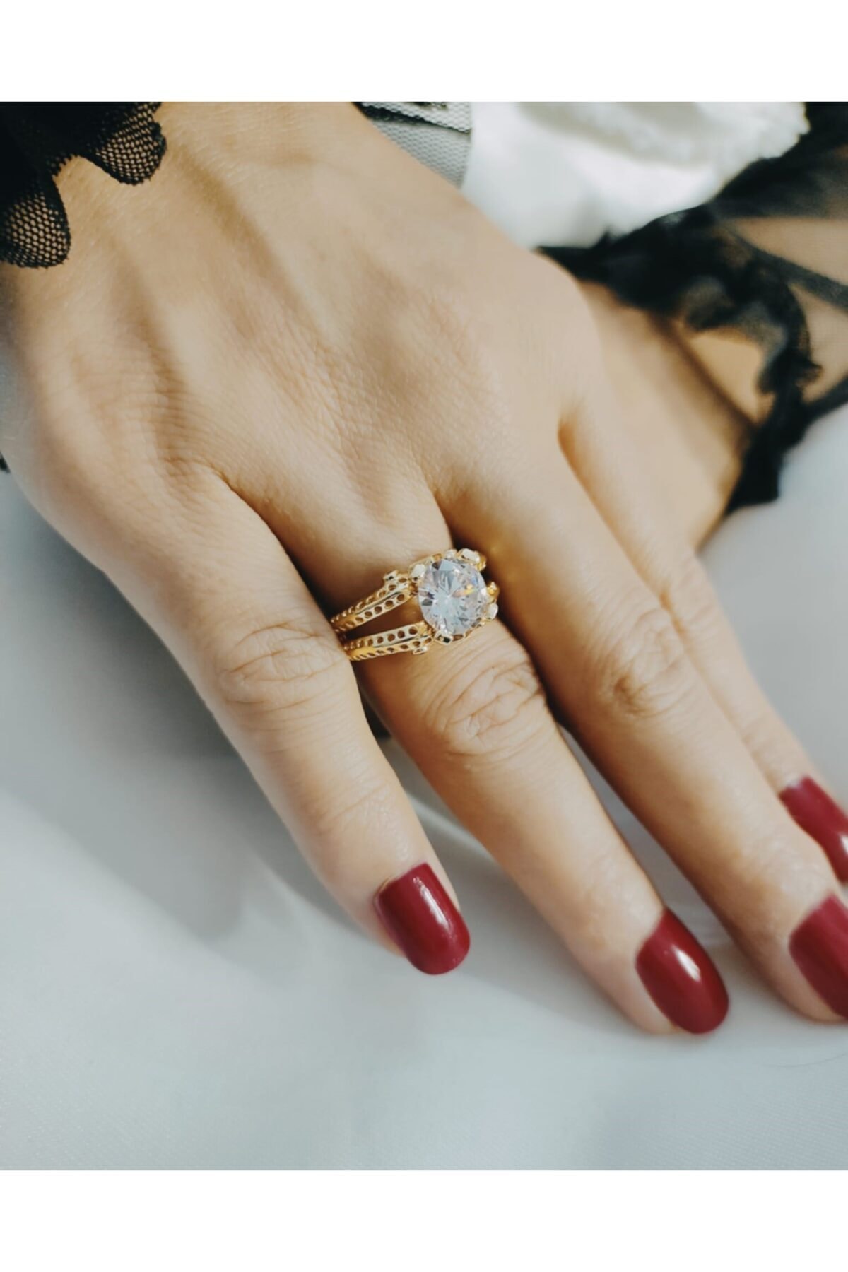 Renowned Accessory Kadın Ayarlanabilir Baget Yüzük