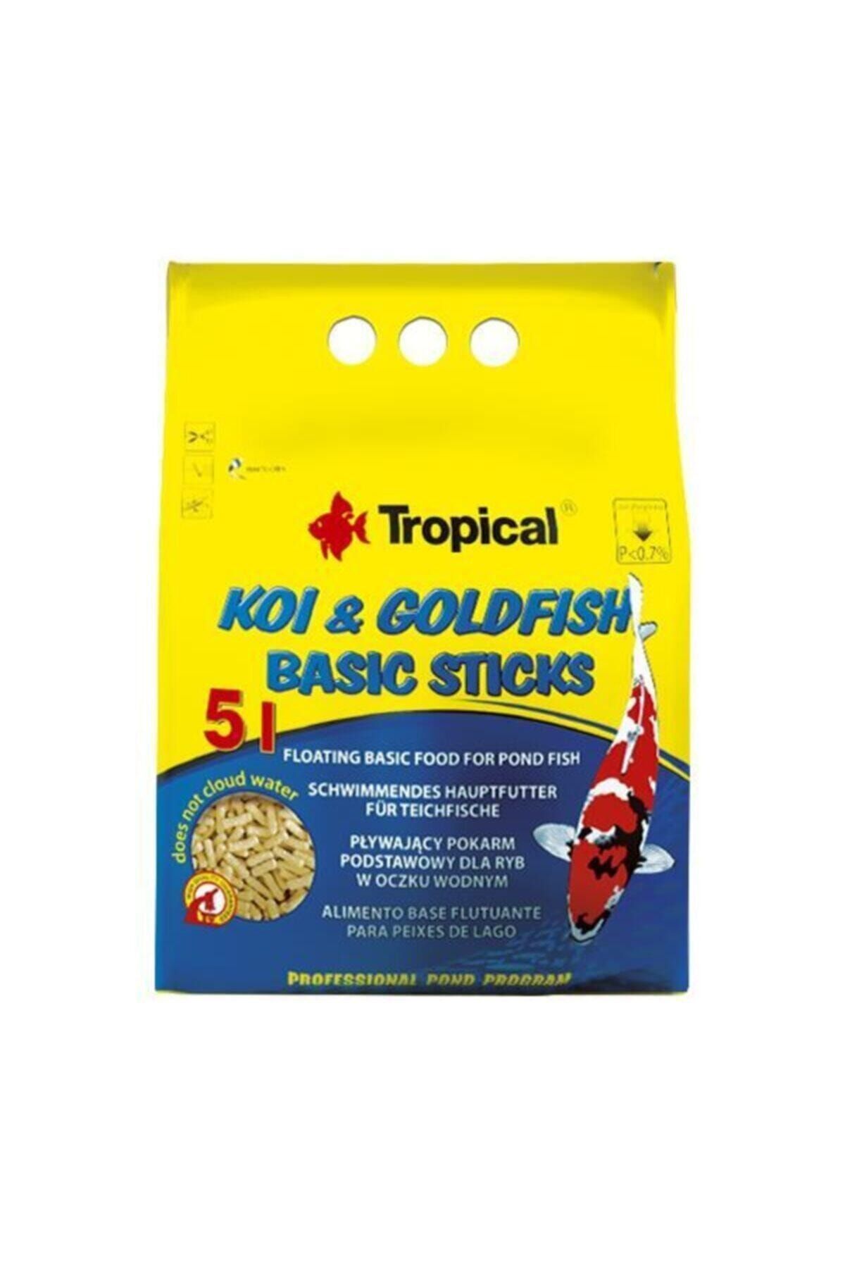 Tropical Koi ve Goldfish Basic Sticks 1000 ml 90 gr