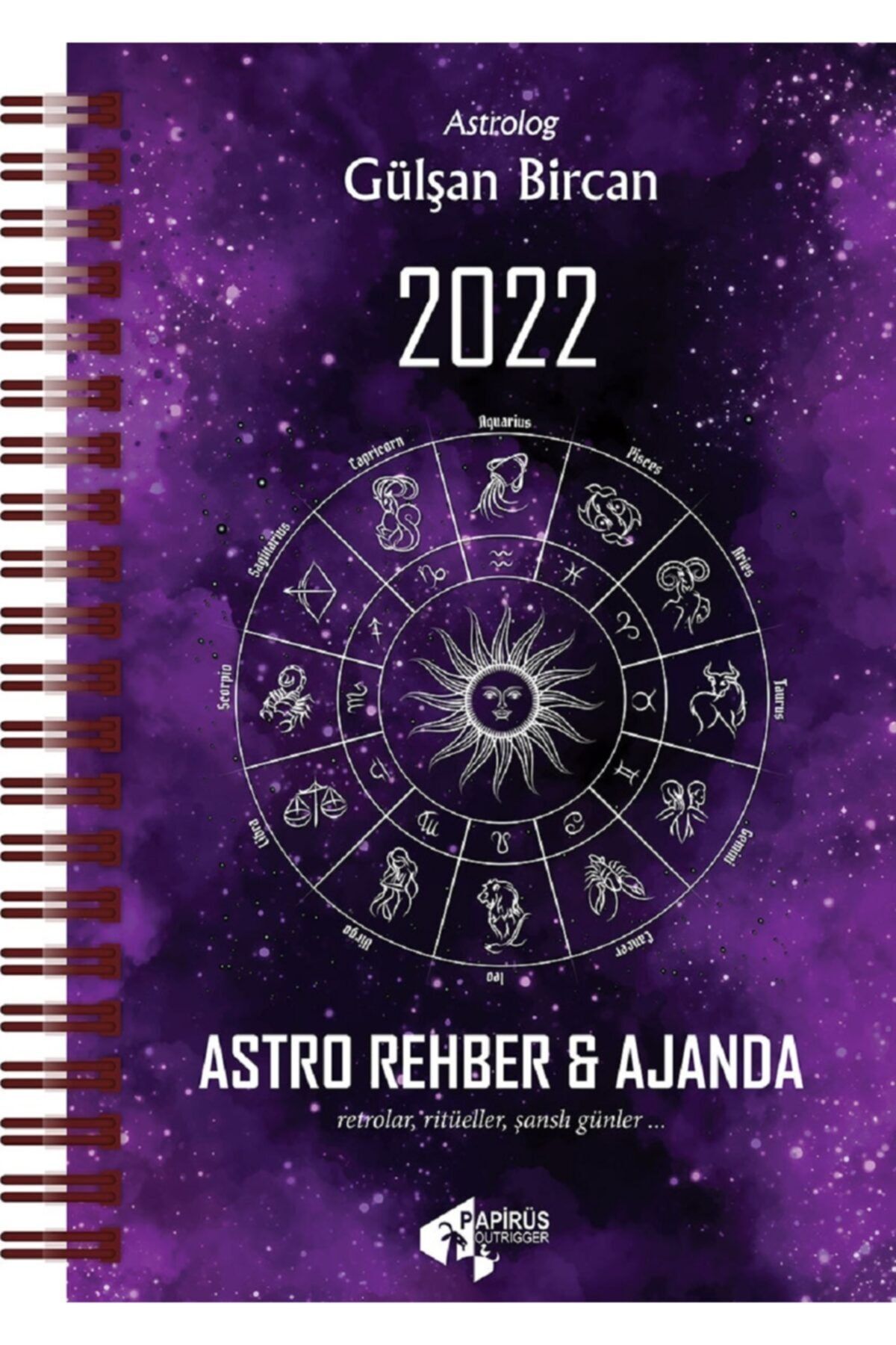 Papirüs Yayınevi Astro Rehber Ajanda 2022 Gülşan Bircan