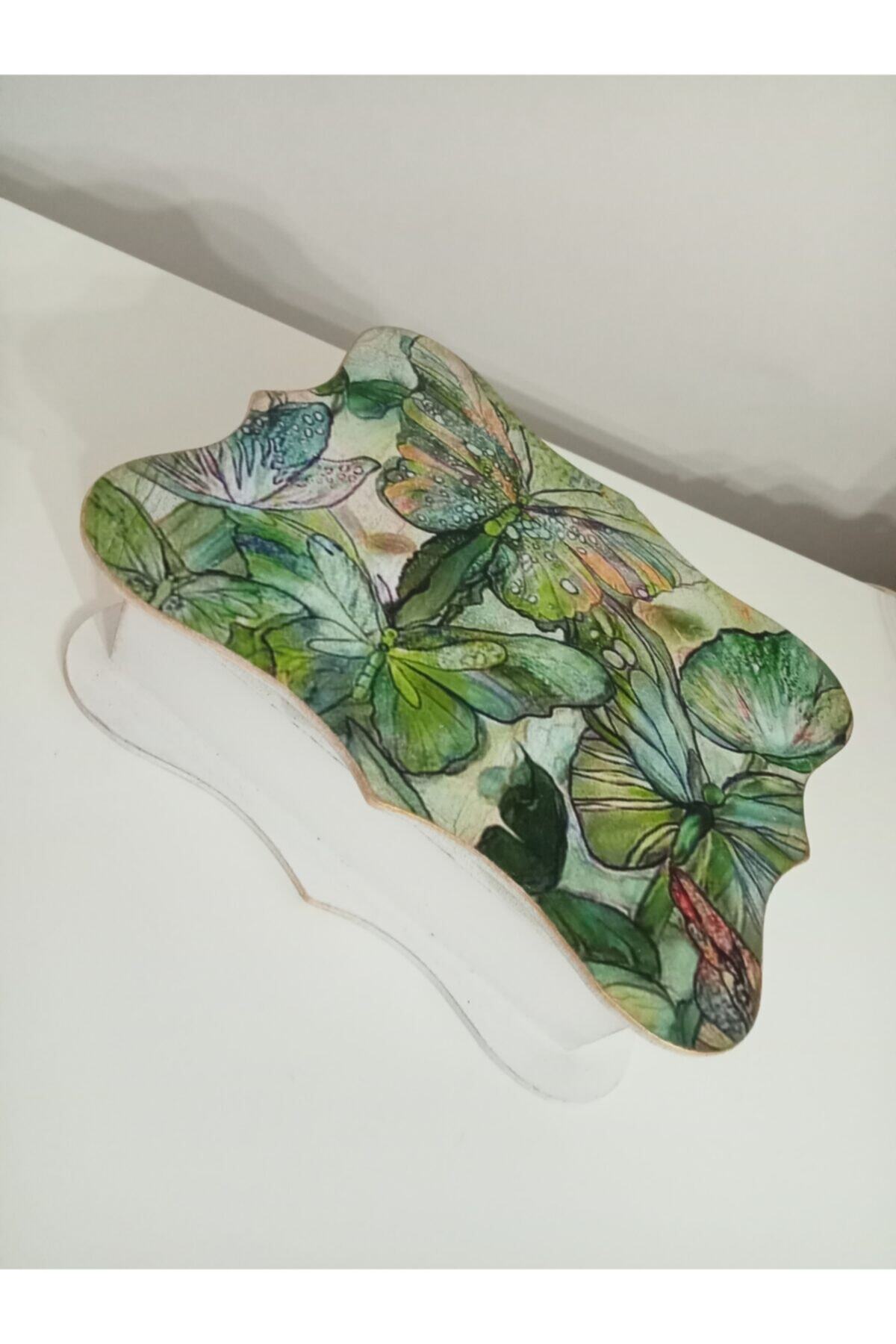 IremTasarimAtolyesi Taki Kutilusu Ahşap El Boyama Vintage Bohem