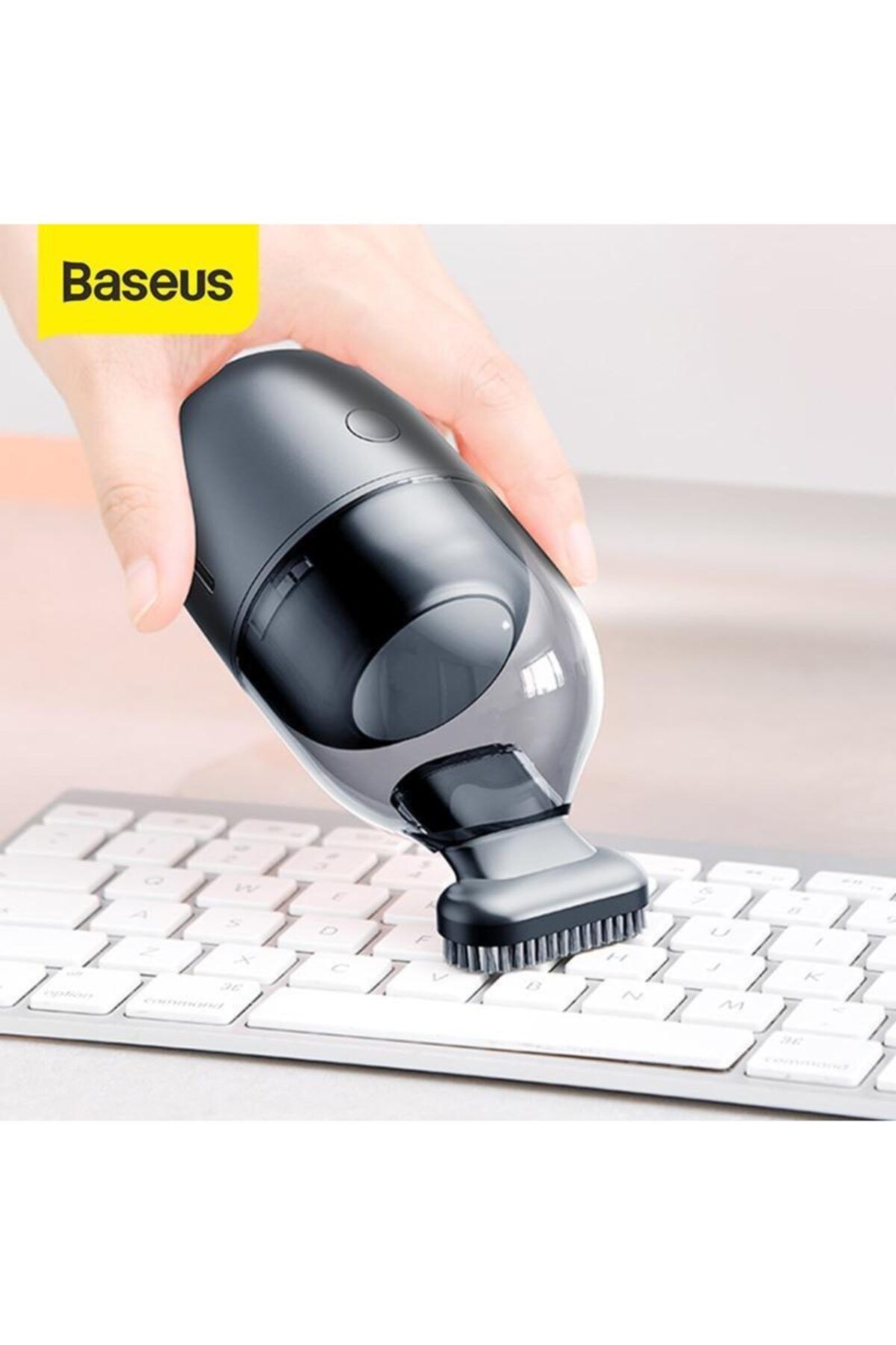 Baseus C2 Mini Portatif Elektrikli Süpürgesi Masaüstü Dizüstü Klavye Süpürge-siyah