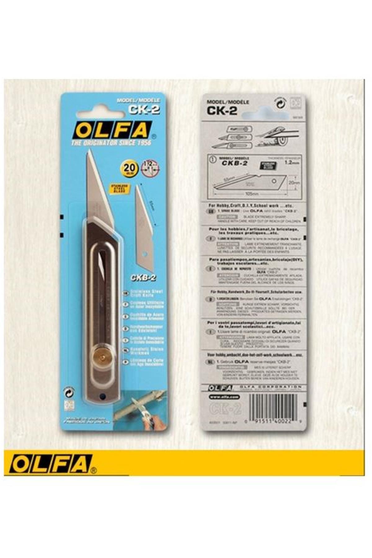 FLY BAZAAR Marka: Olfa Ck-2 Sivri Uç Kesim Bıçağı 20 Mm Kategori: Ofis Sarf Tüketim Malzemeleri