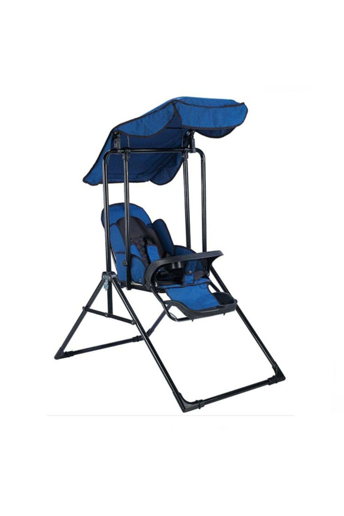 BabyHope 804 Lüks Yatarlı Salıncak Kırçıllı Mavi