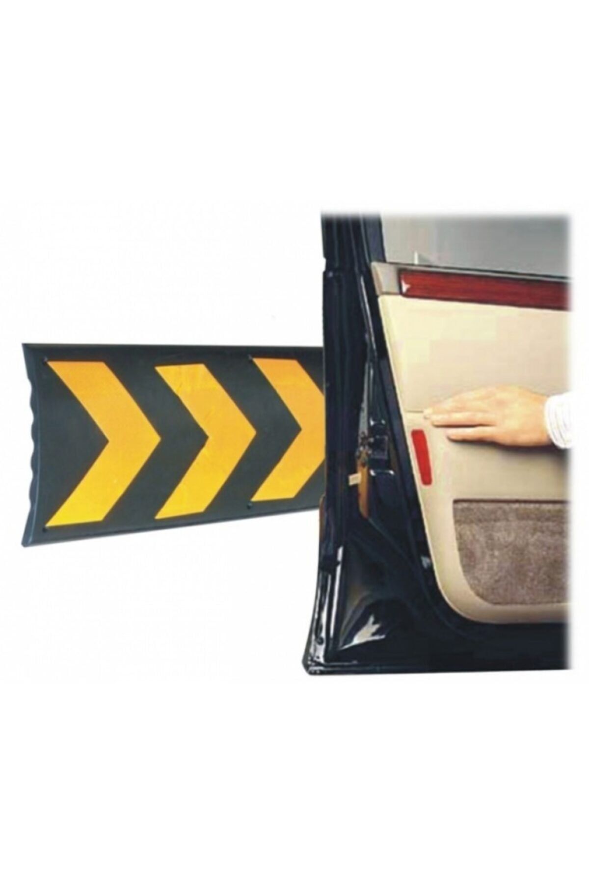 Kayalar Trafik Trafik Otopark Kauçuk Duvar Koruma 80x22cm , Köşe, Kolon Ve Duvar Koruyucu Reflektörlü