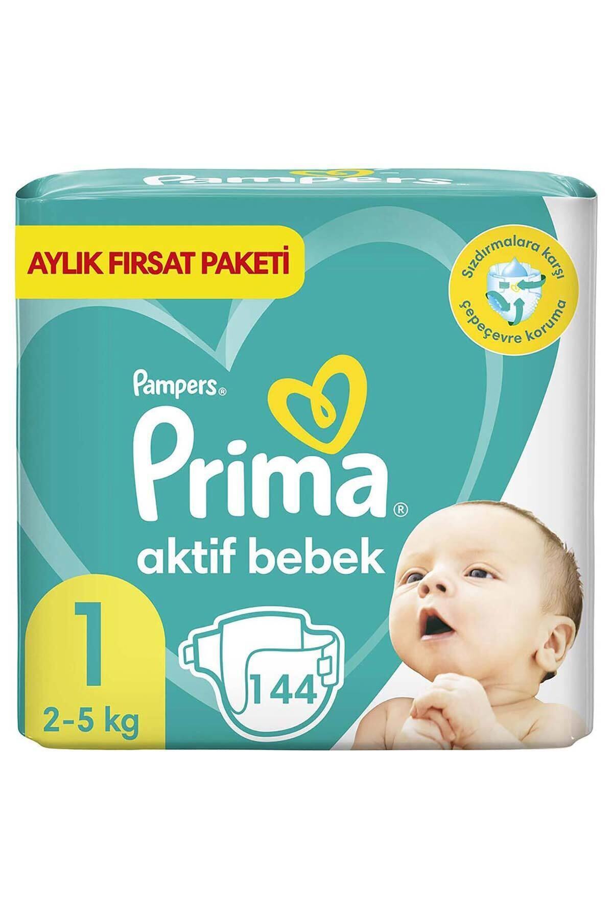 Prima Aktif Bebek 1 Beden 144'lü Aylık Fırsat Paketi