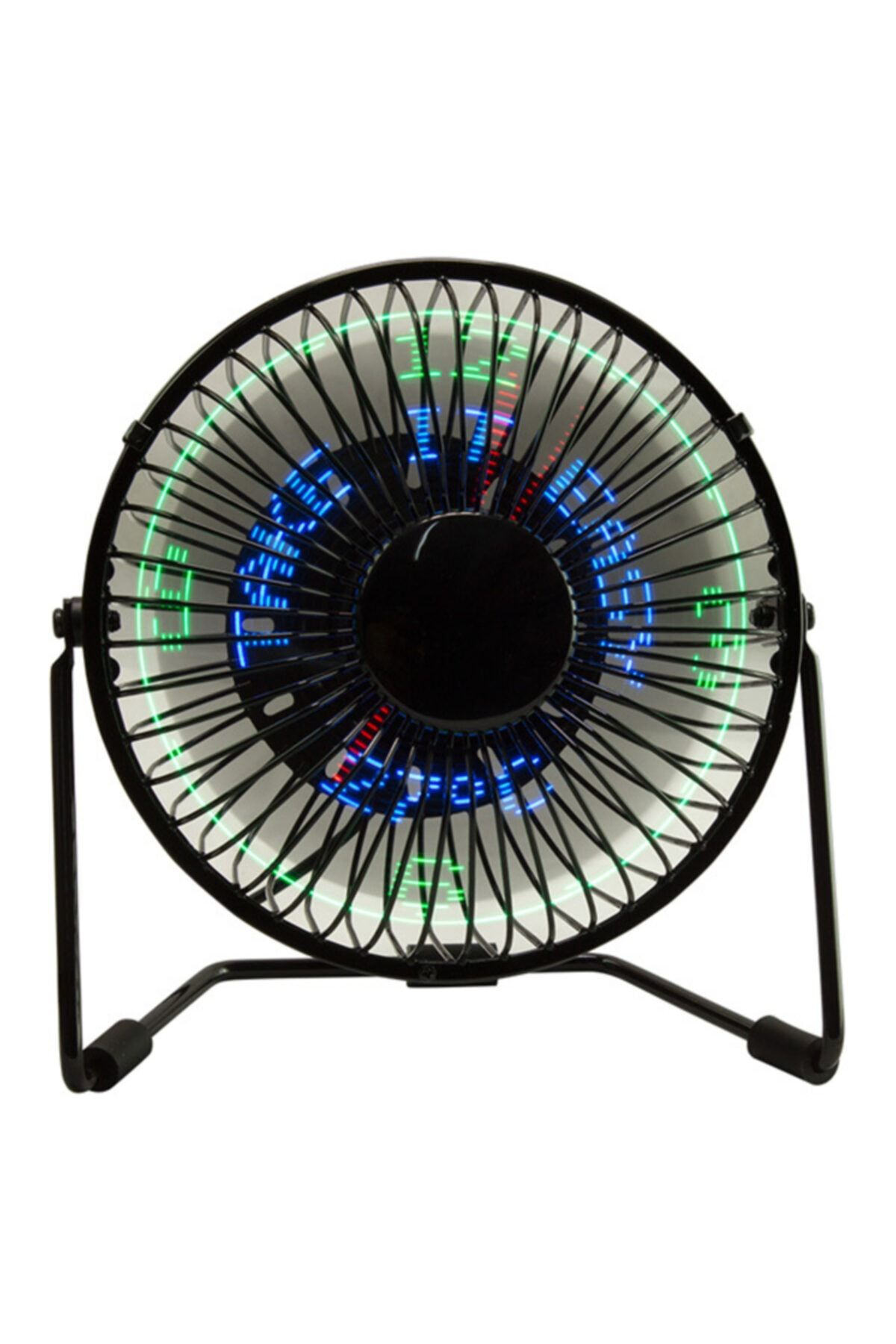 Powermaster 6 Ledli Tarih/derece/saat Göstergeli Masaüstü Metal Usb Fan