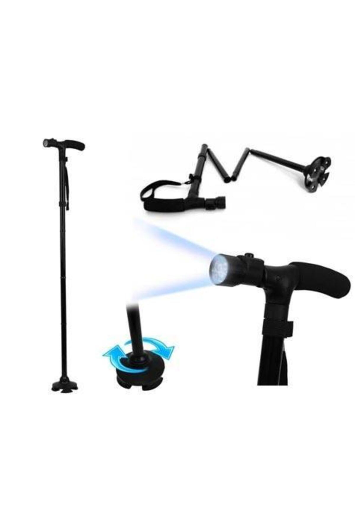 BEKA Trusty Cane Güvenilir Katlanabilir Işıklı Baston