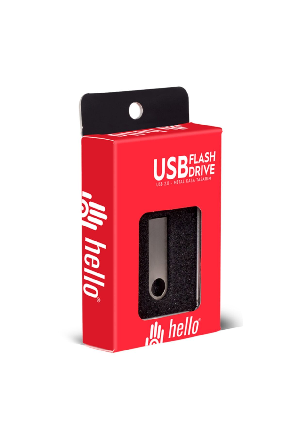 HELLO 16 Gb Metal Usb Flash Bellek Metal Kutulu