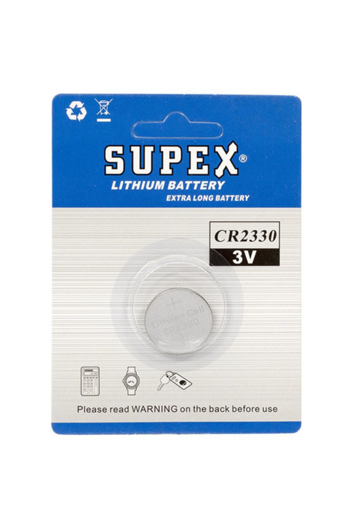 Supex Cr2330 3v Lityum Pil Tekli