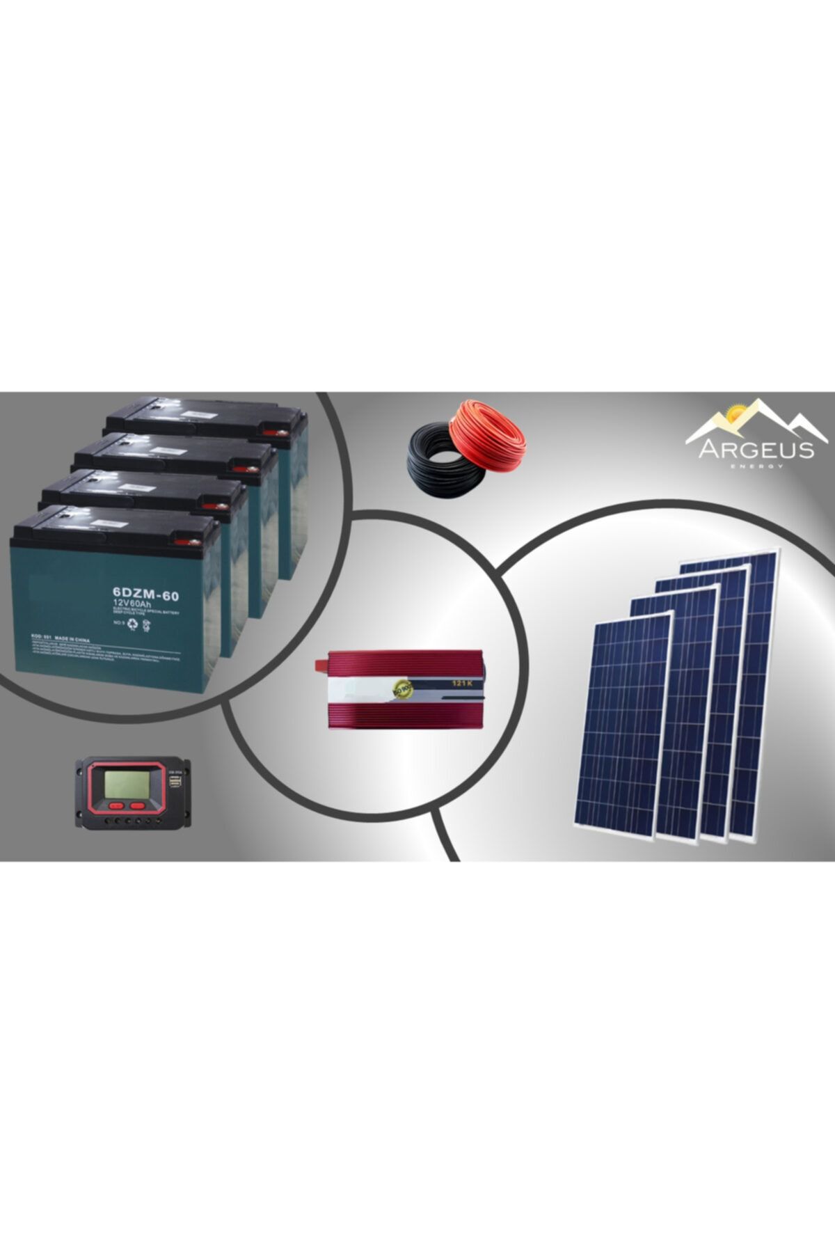ARGEUS ENERJİ 2700 Watt Solar Paket Sistem