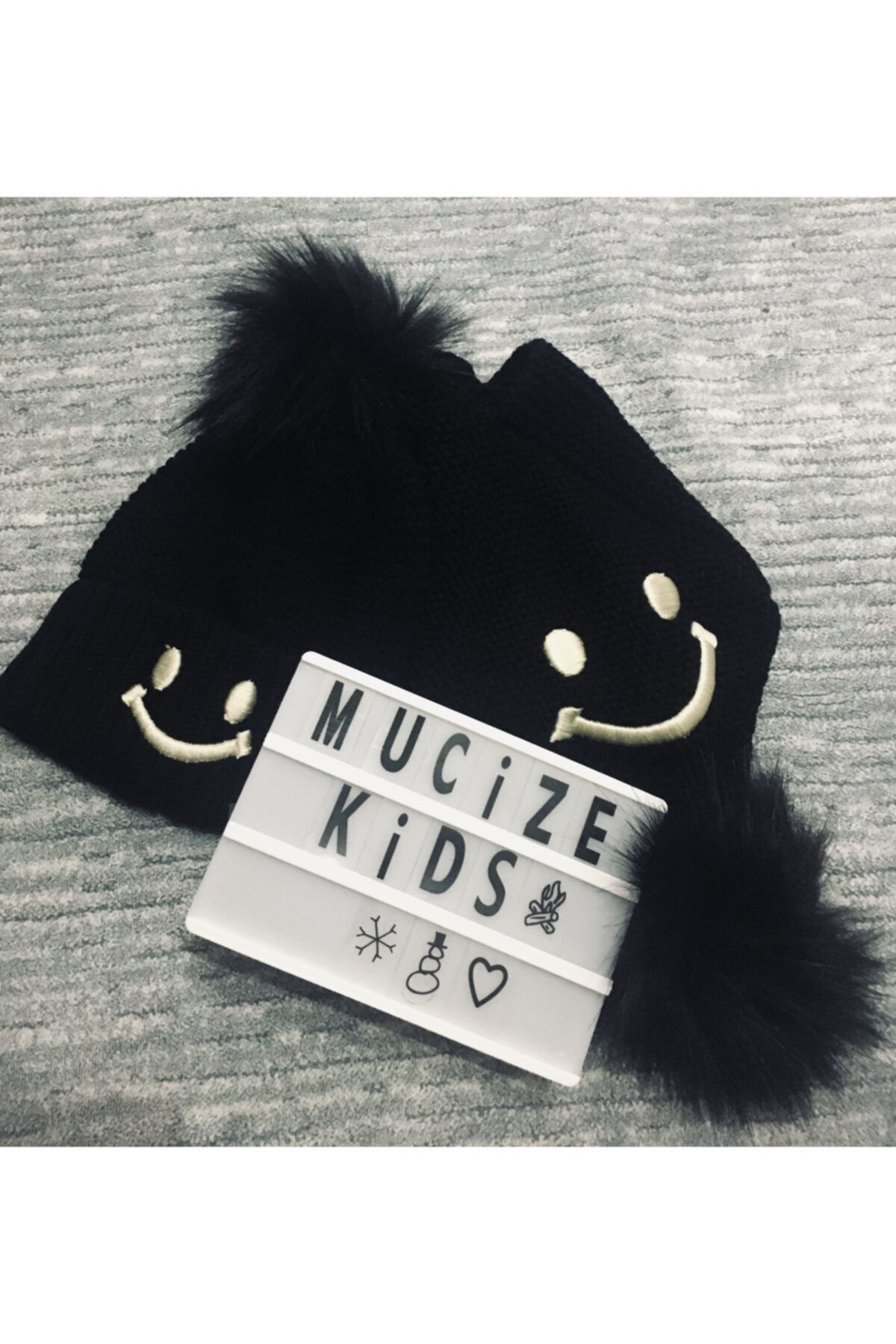 Mucize Home Mucize Kids Siyah Renkli Unisex Bere Boyunluk Takımı
