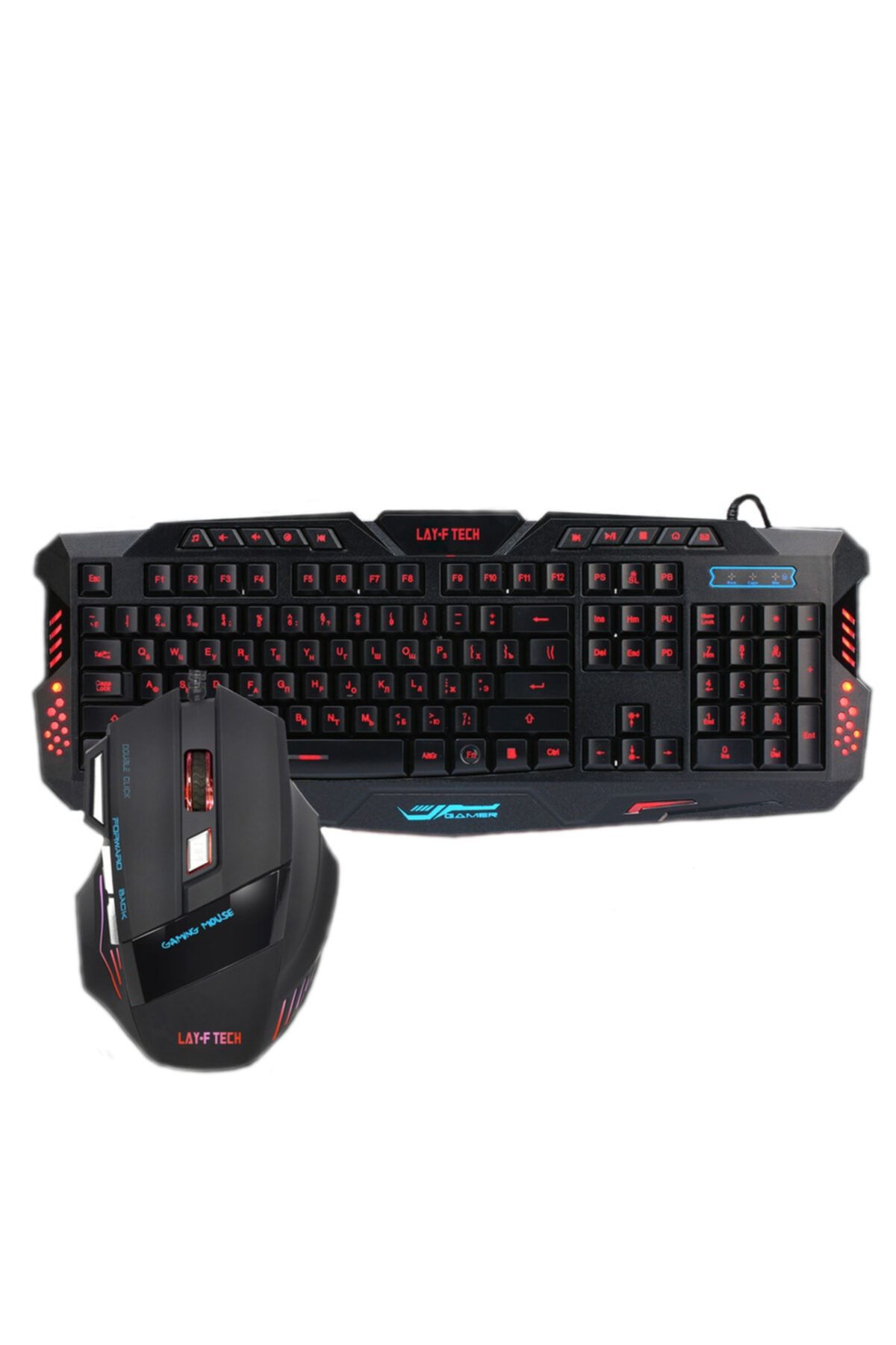 layftech J30-a868 Oyuncu Klavye Mouse Set Rgb 5500 Dpı Işıklı Gaming Set