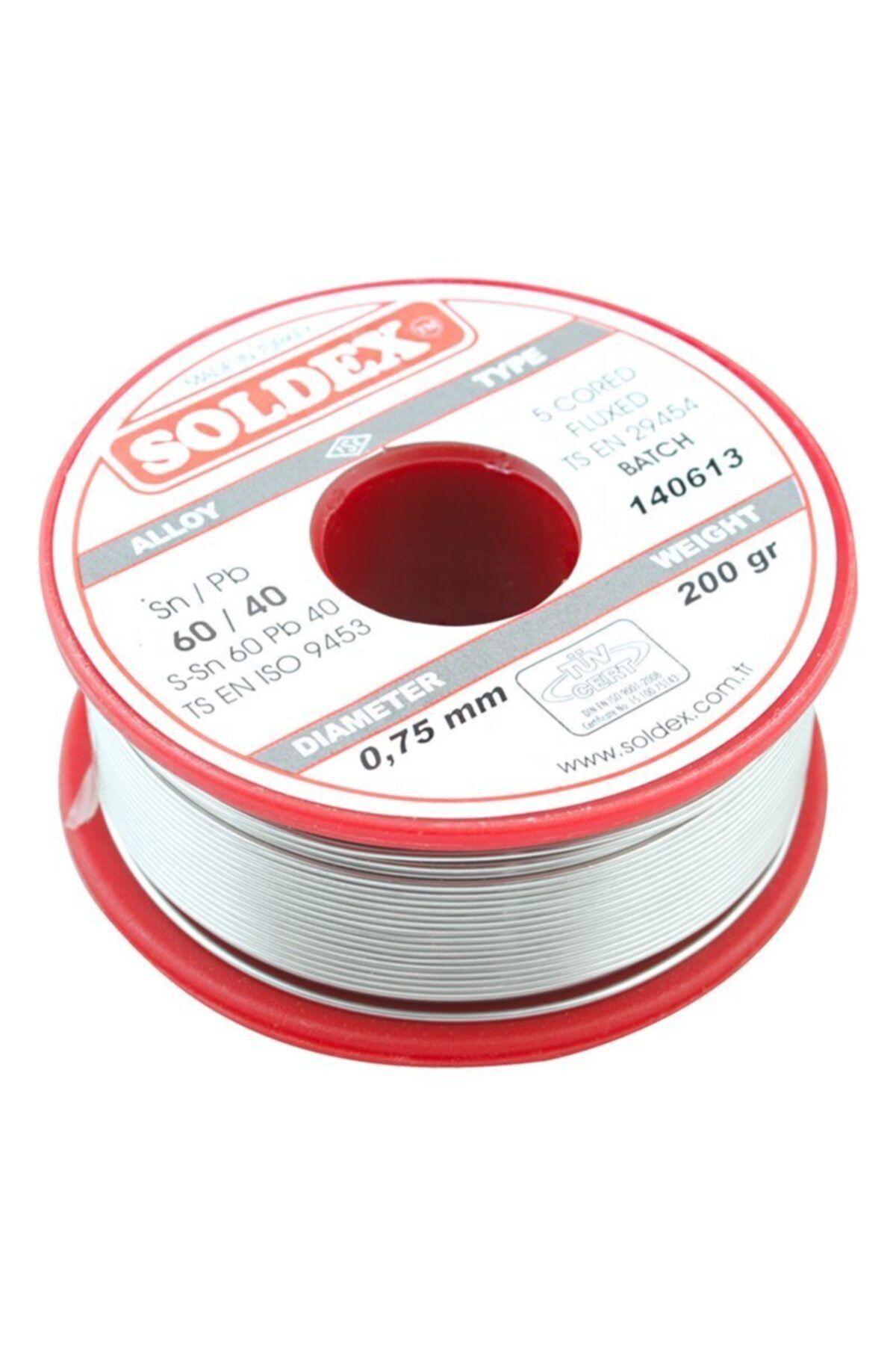 MERTER 200 Gr Lehim Ince 0,75 Mm Soldex Sn60 Pb40