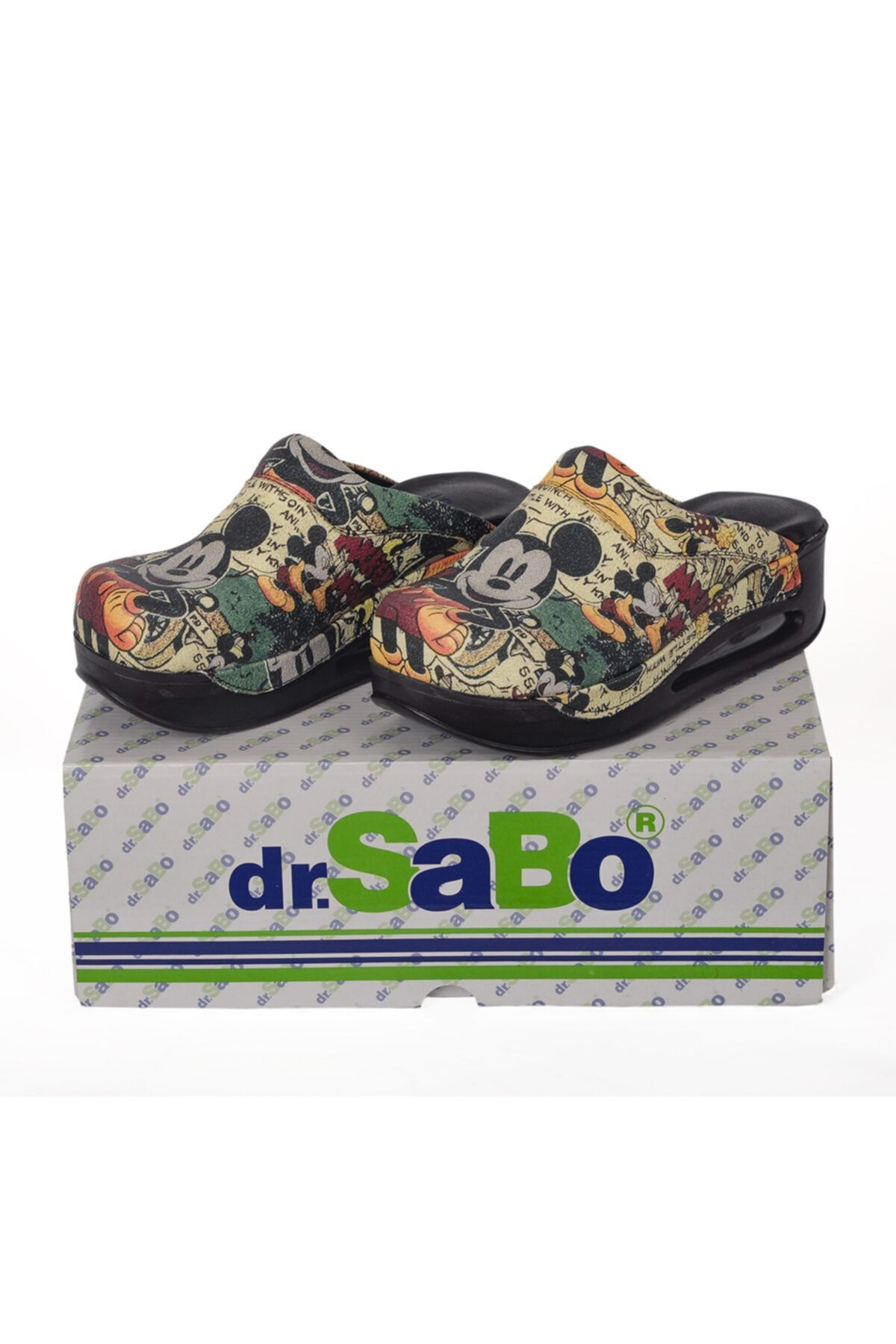 DR SABO Desenli Kadın Airmax Sabo Terlik