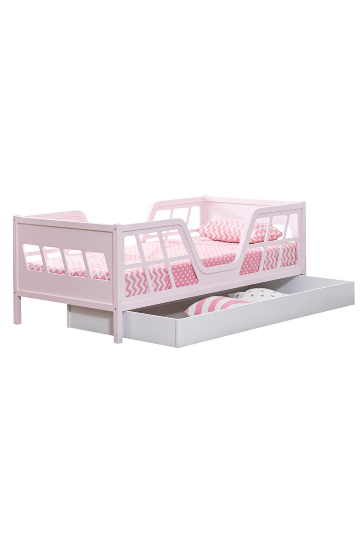 Setay Montessori Yatak, Viva Montessori Karyola , Pembe Full Mdf, Yavrulu Yatak - Sty