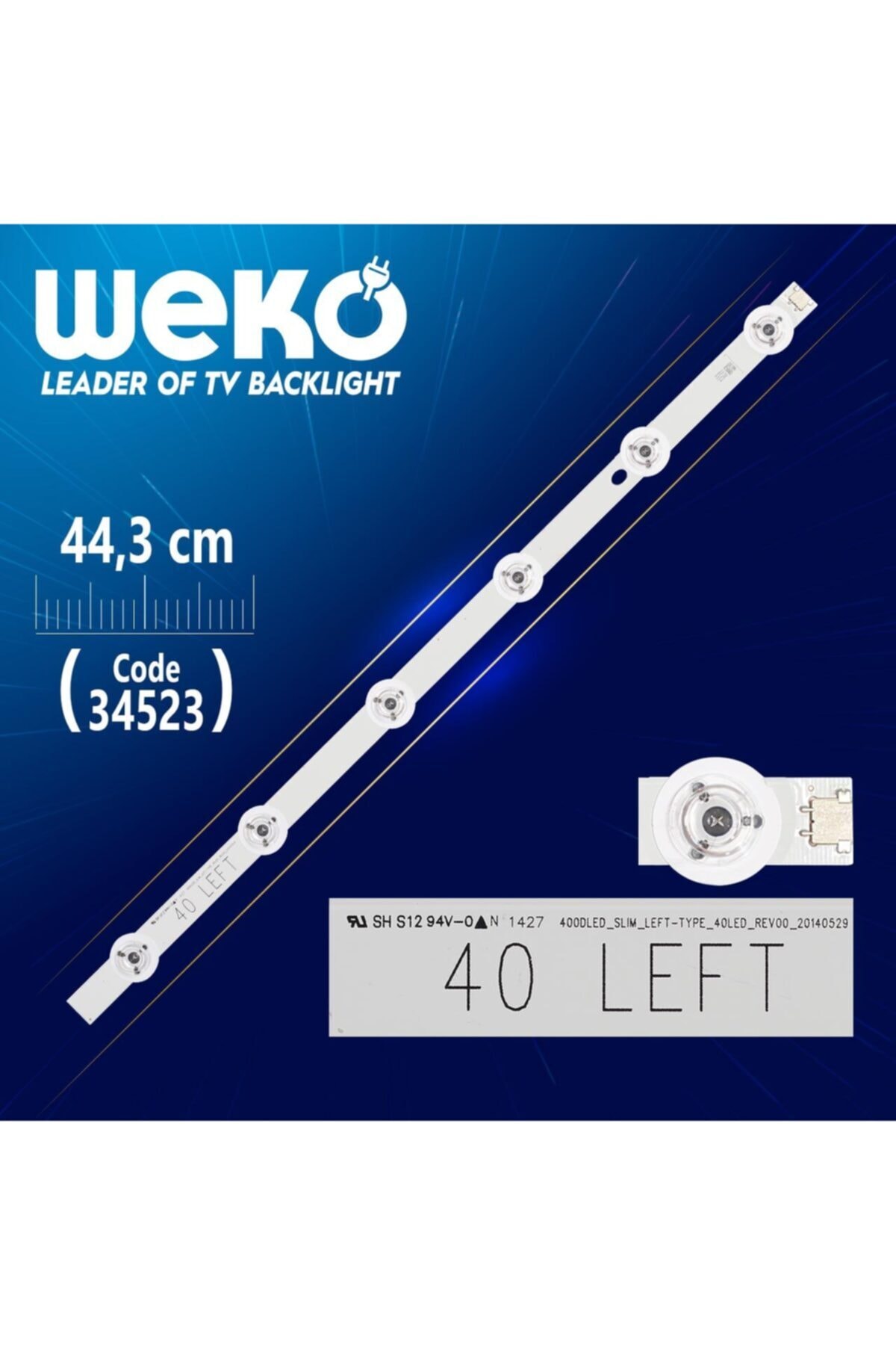 MERTER 400dled_slım_left-type_40led_rev00 - 44.3 Cm 6 Ledli (wk-619)