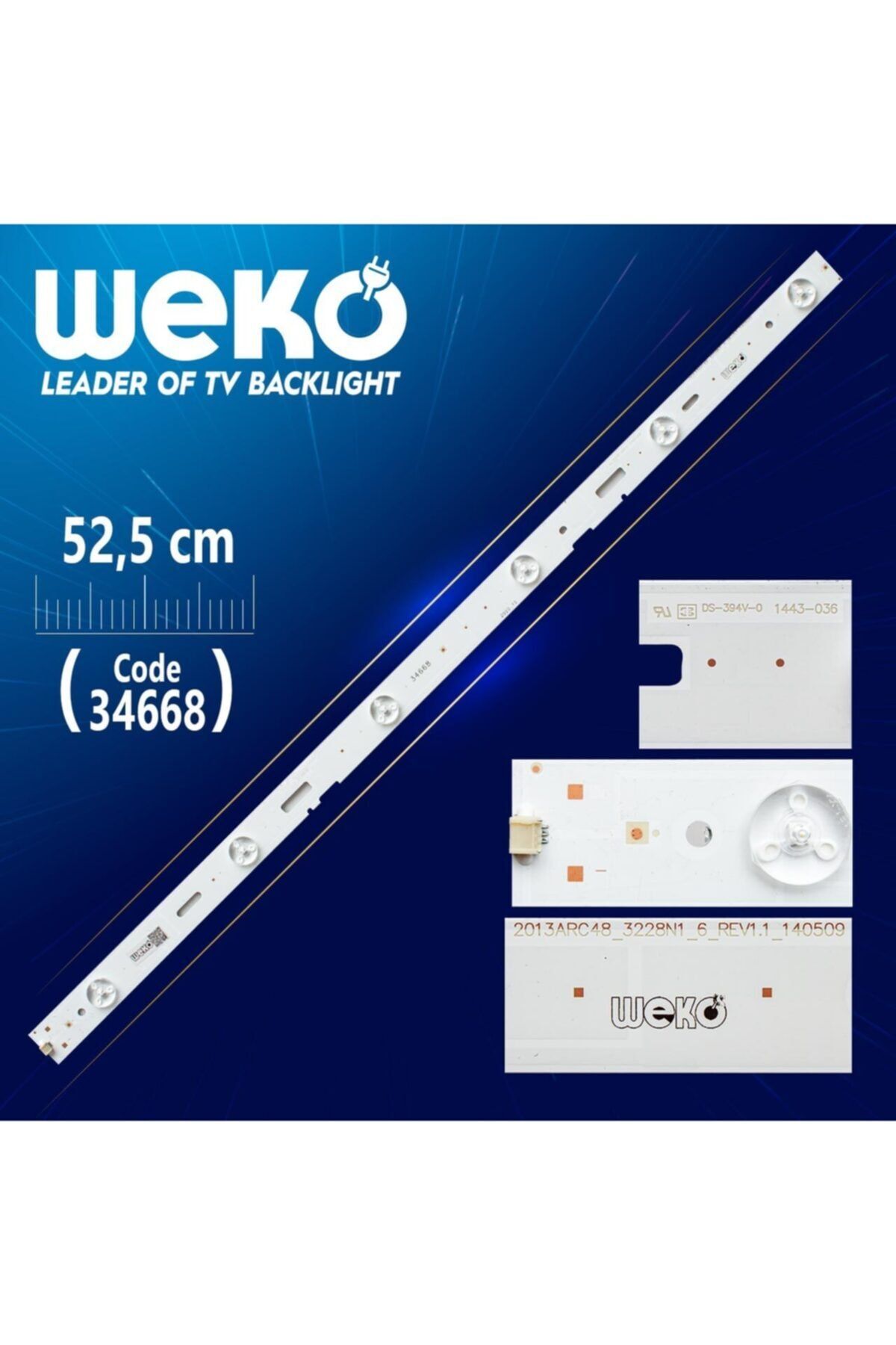 WEKO Samsung_2013arc48_3228n1_6_rev1.1_140509 - Zca606 - 52.5 Cm 6 Ledli - (wk-031) 36058 Ile Aynı