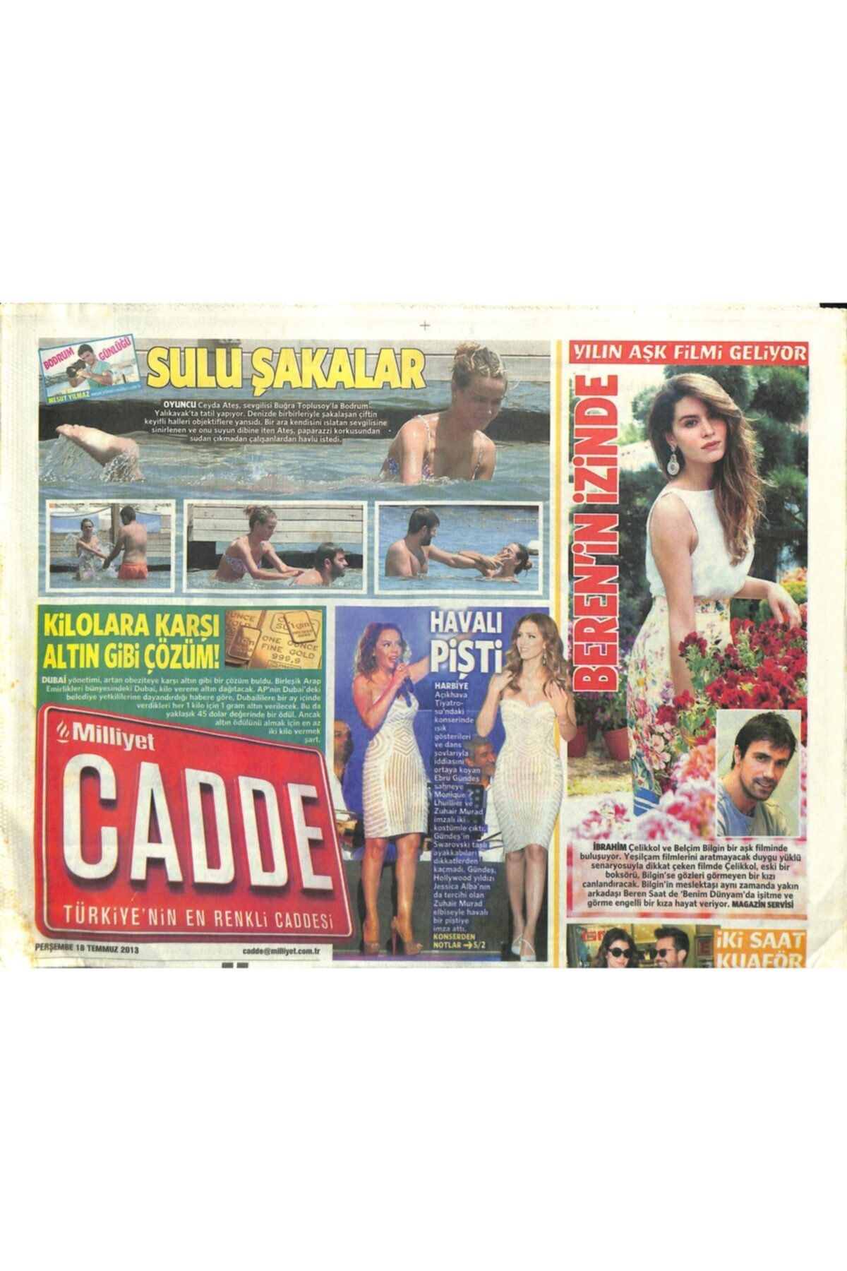 Gökçe Koleksiyon Milliyet Gazetesi Cadde Eki 18 Temmuz 2013-beren Saat Ile Kenan Doğulu Kanyon'da Objektiflere Takıld