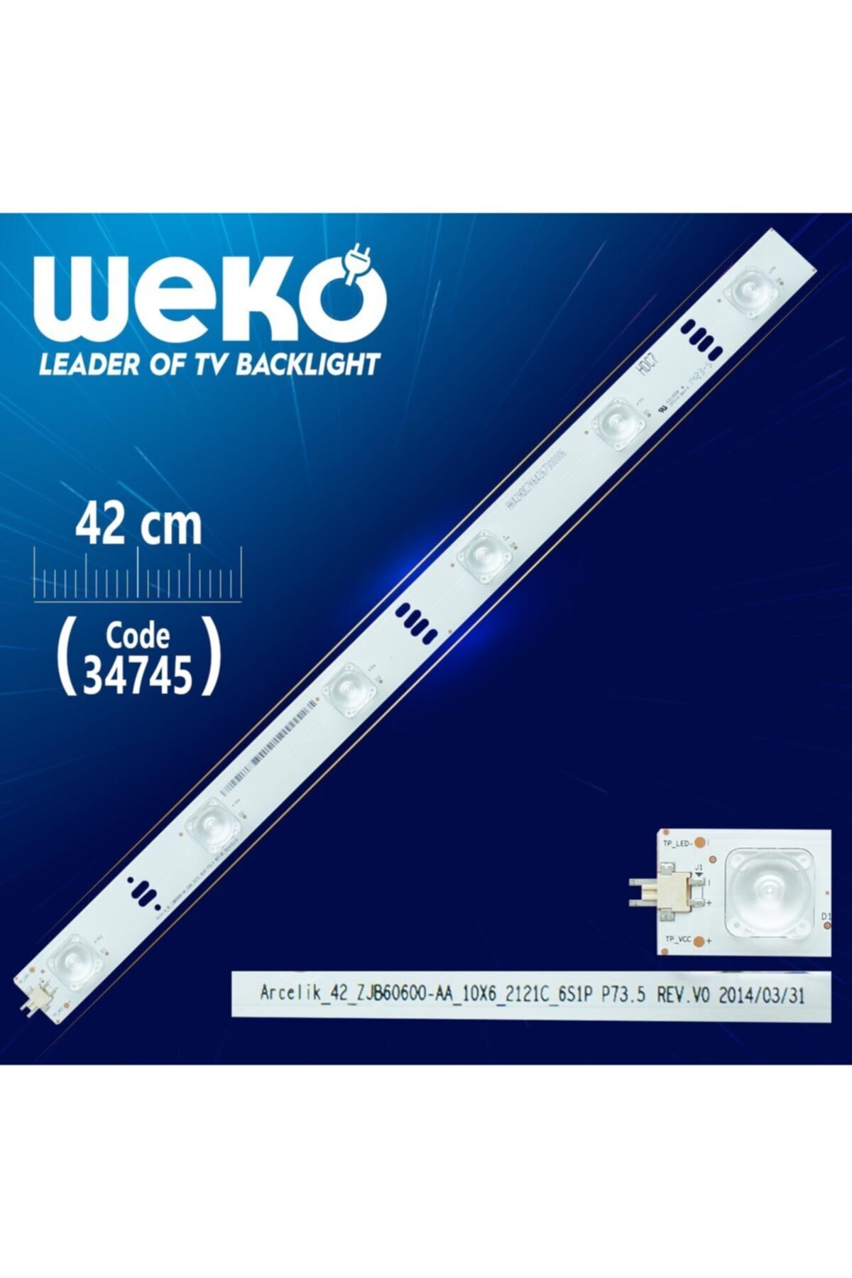 MERTER Arcelik_42_zjb60600-aa_10x6_2121c_6s1p P73.5 Rev.v0 - 42 Cm 6 Ledli - (wk-46)