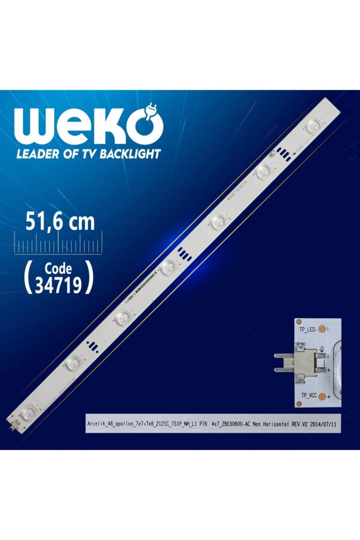 WEKO Arcelik_48_apollon_7x7+7x6_2121c_7s1p_nh_l1 P76 4x7 Zbe60600-ac Rev.v3 -51,6 Cm 7 Ledli (wk-13)
