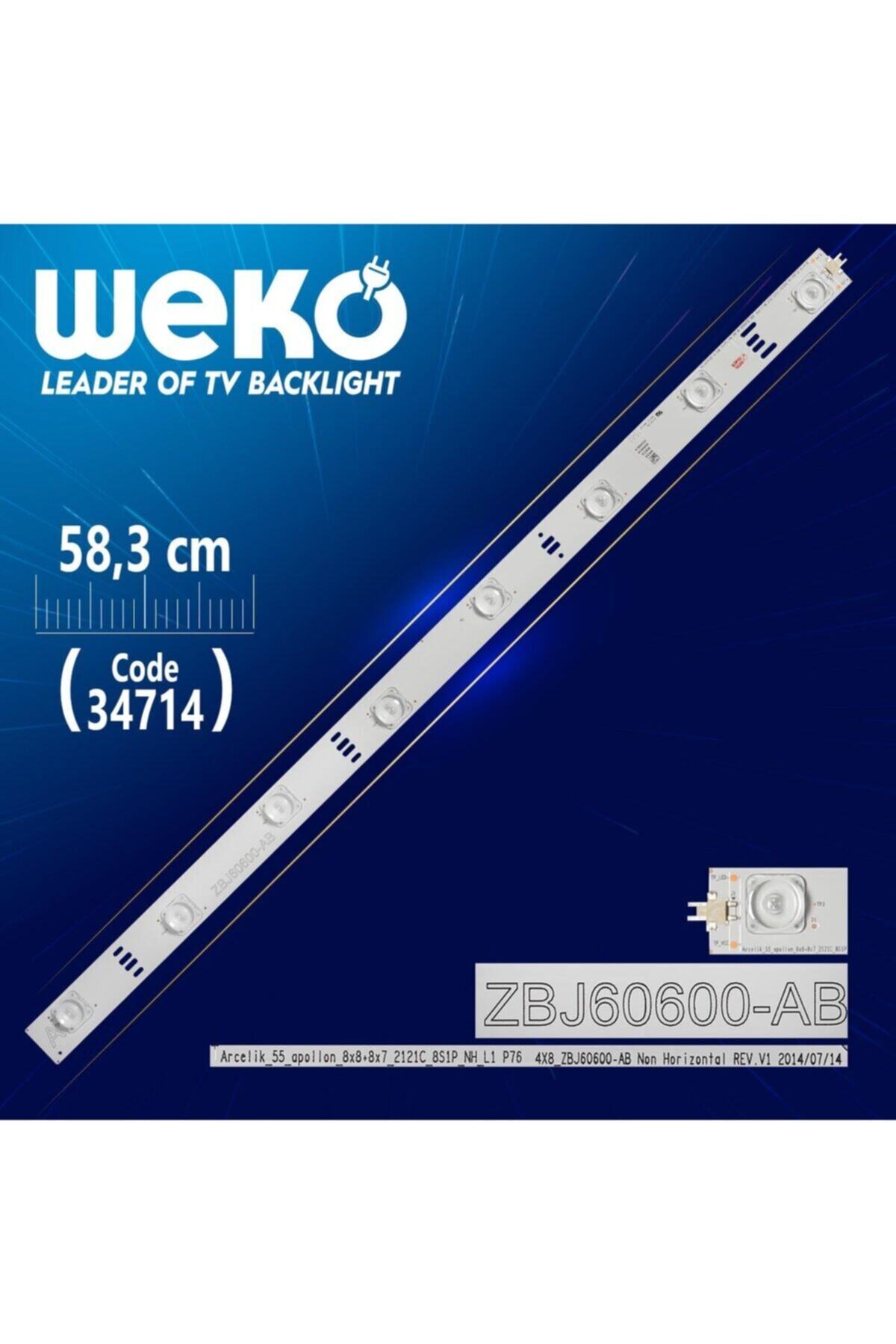 WEKO Arcelik_55_apollon_8x8+8x7_2121c_8s1p_nh_l1 P76 4x8_zbj60600-ab Rev.v1 - 58.3 Cm 8 Ledli - (wk-042)